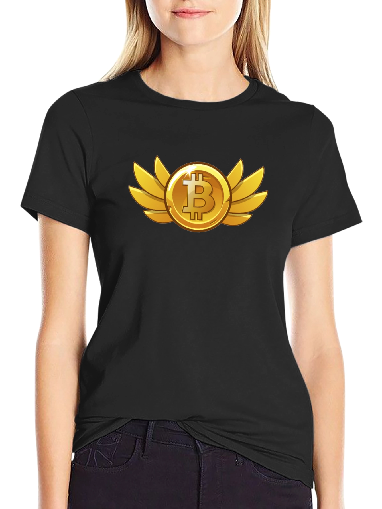Bitcoin Wings Graphic Tee - Crypto Fan Apparel