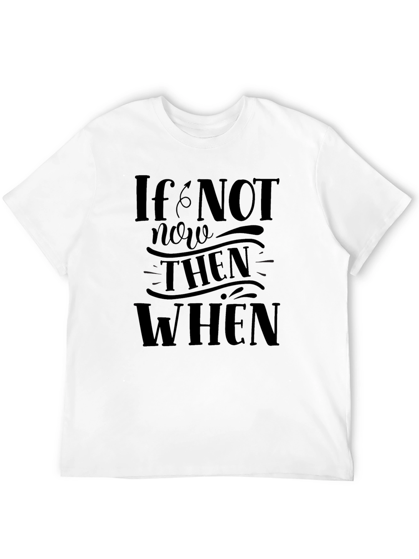If Not Now Then When Graphic T-Shirt