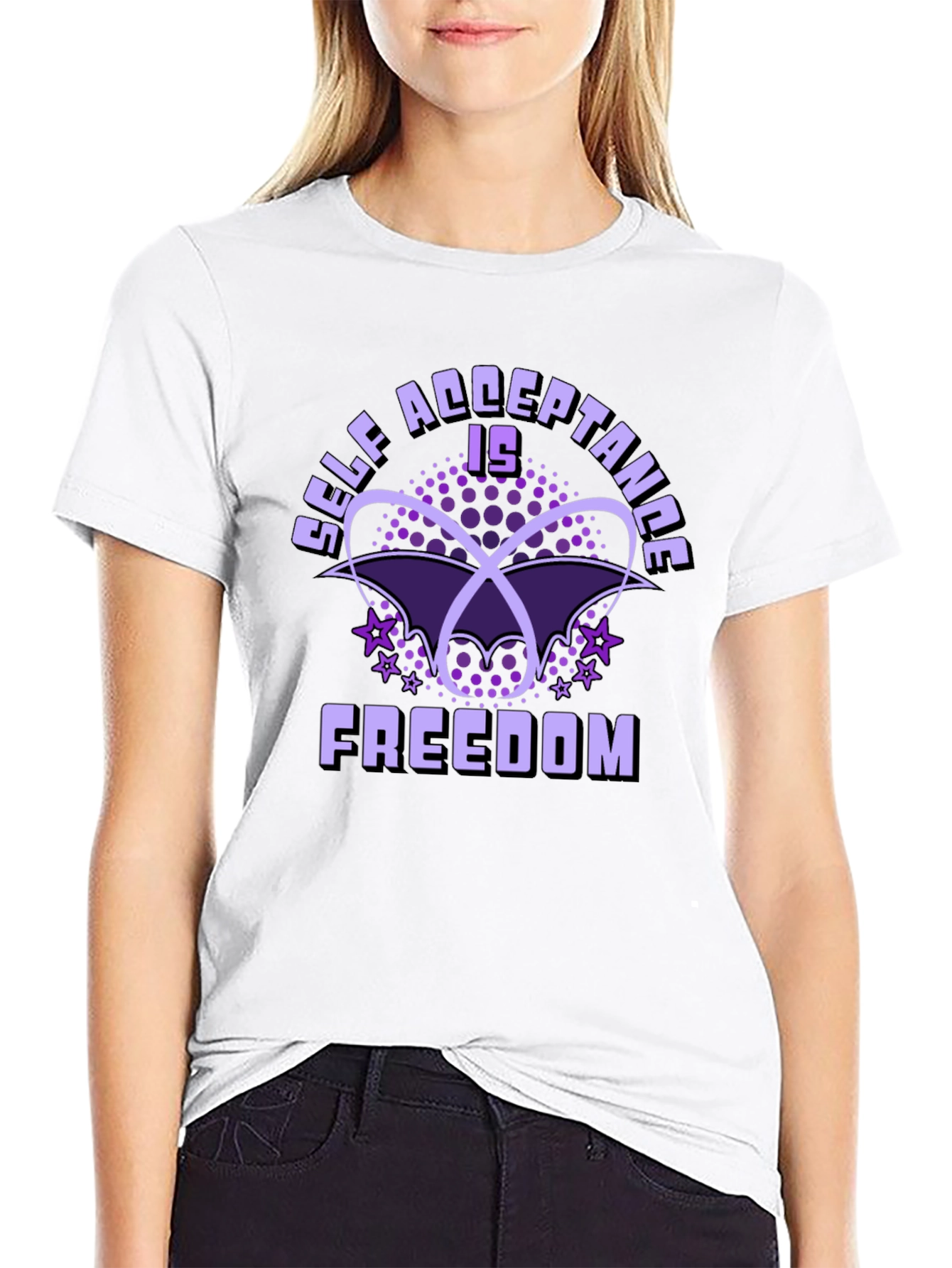 Self Acceptance is Freedom Black T-Shirt