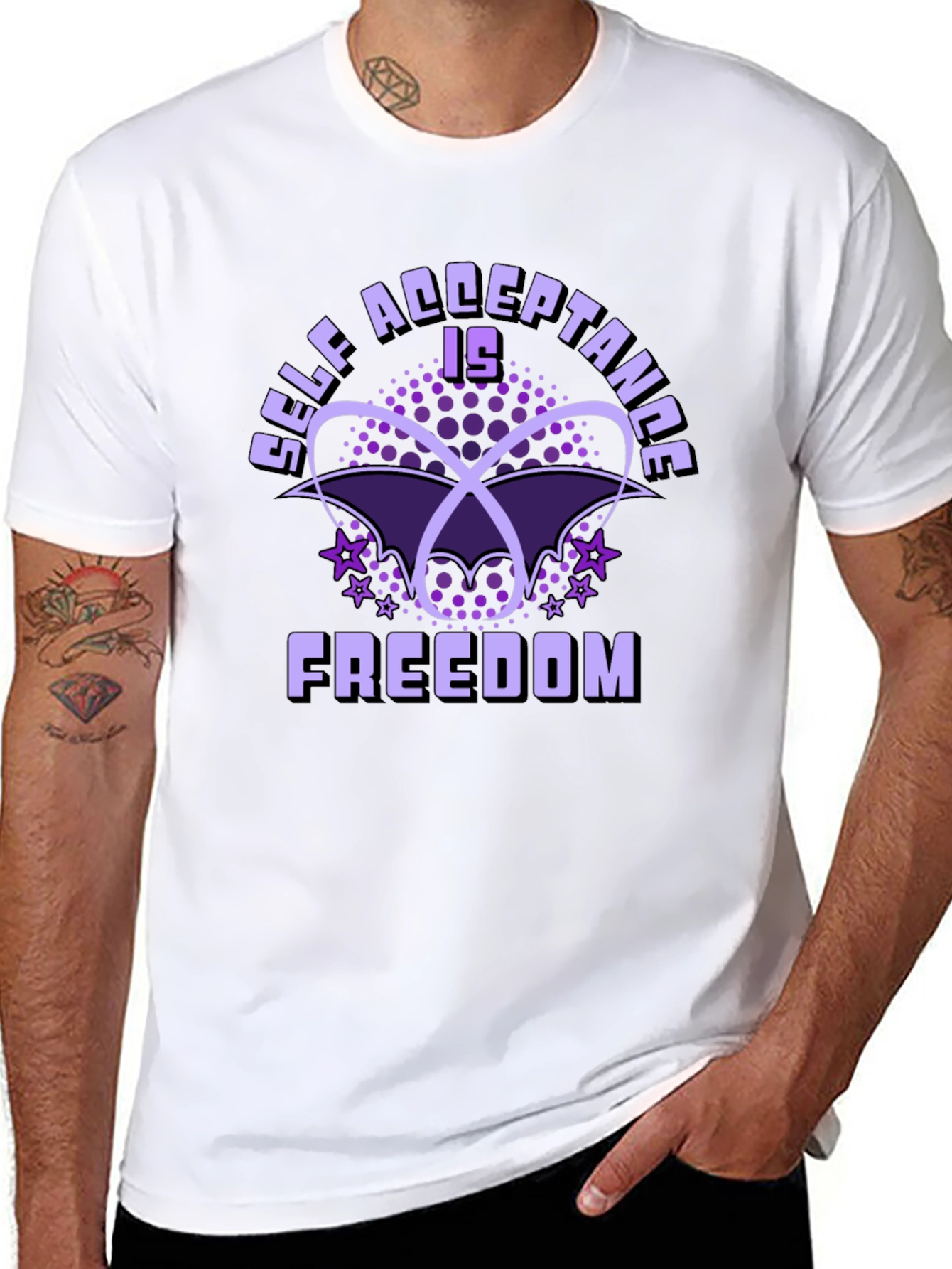 Self Acceptance is Freedom Black T-Shirt