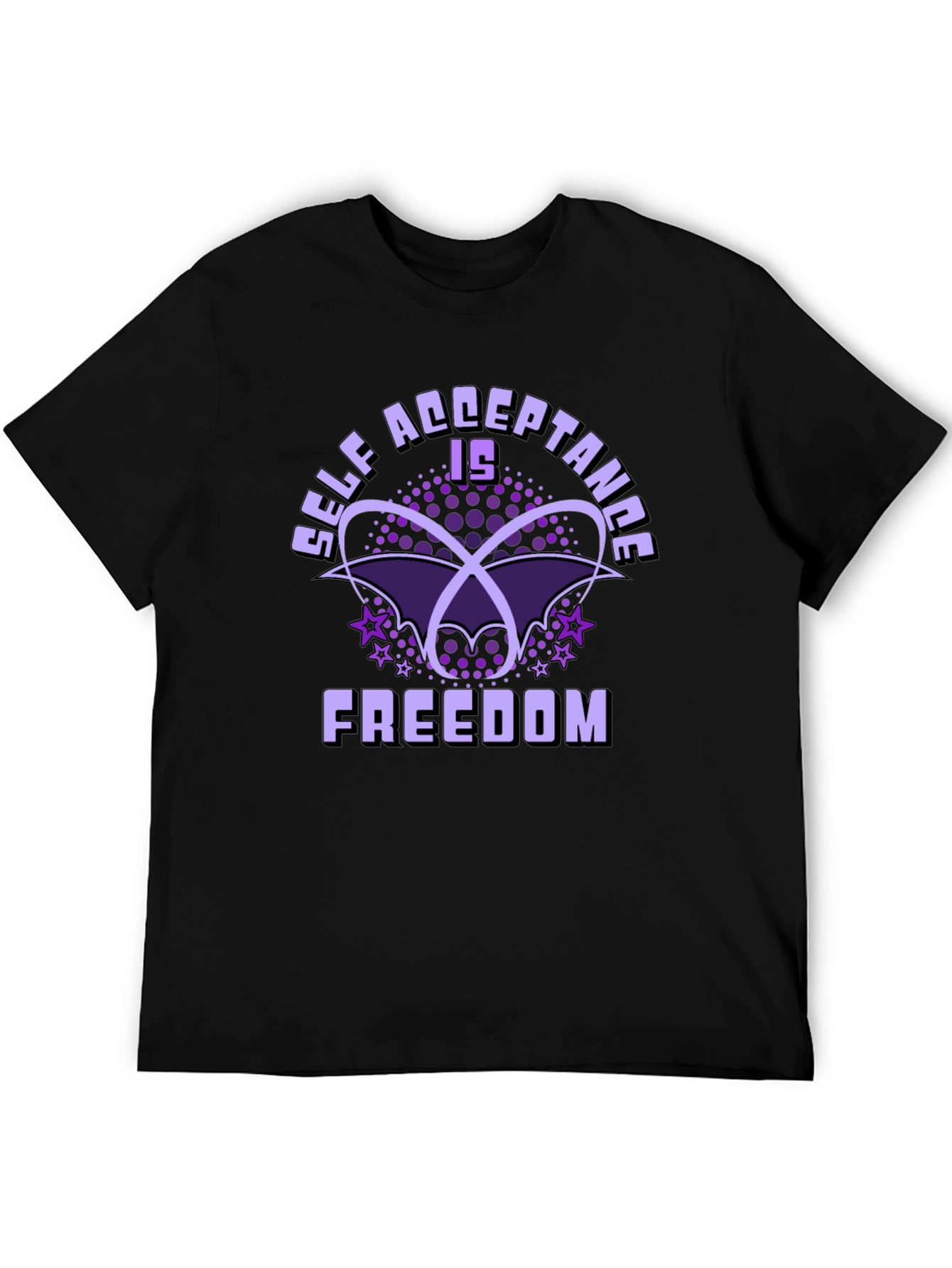 Self Acceptance is Freedom Black T-Shirt