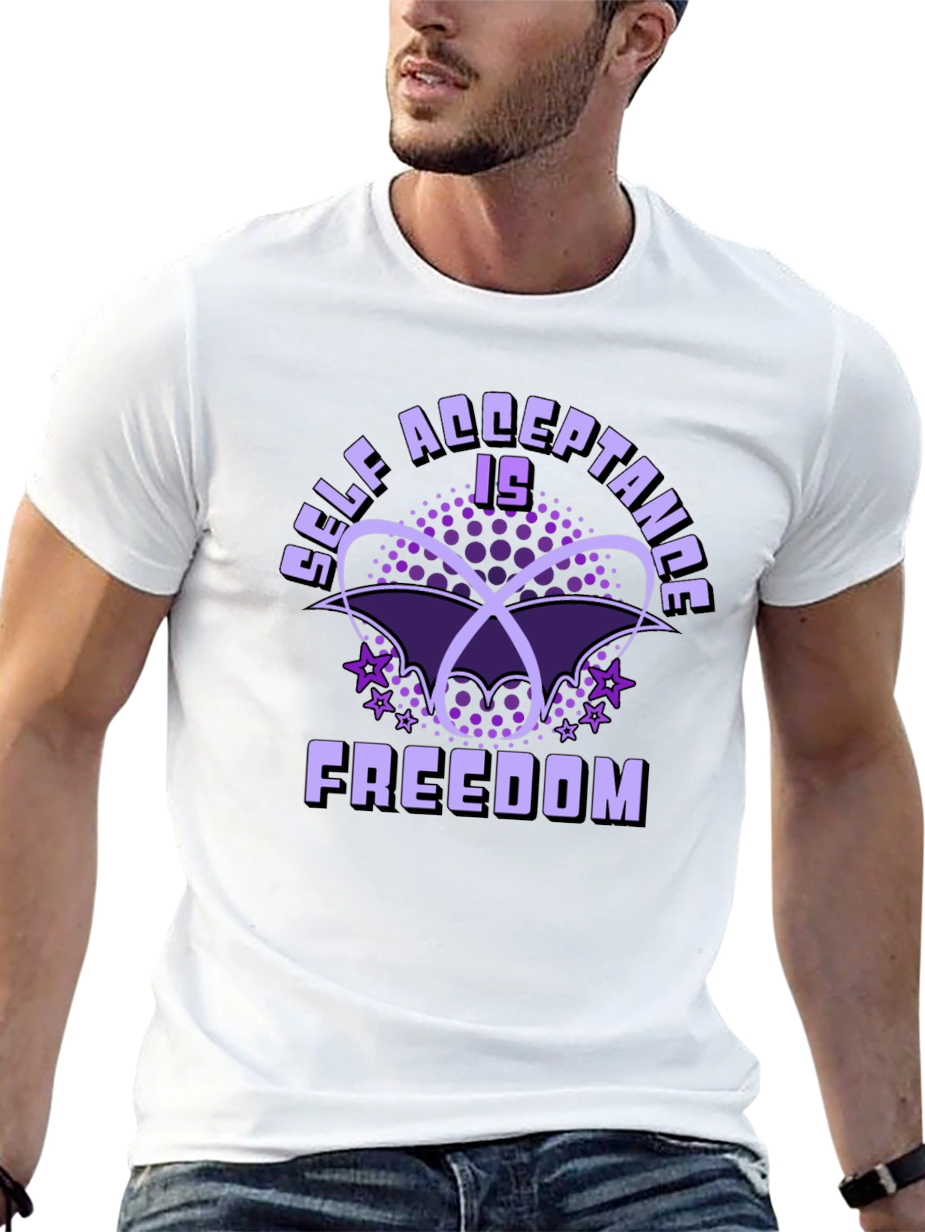 Self Acceptance is Freedom Black T-Shirt