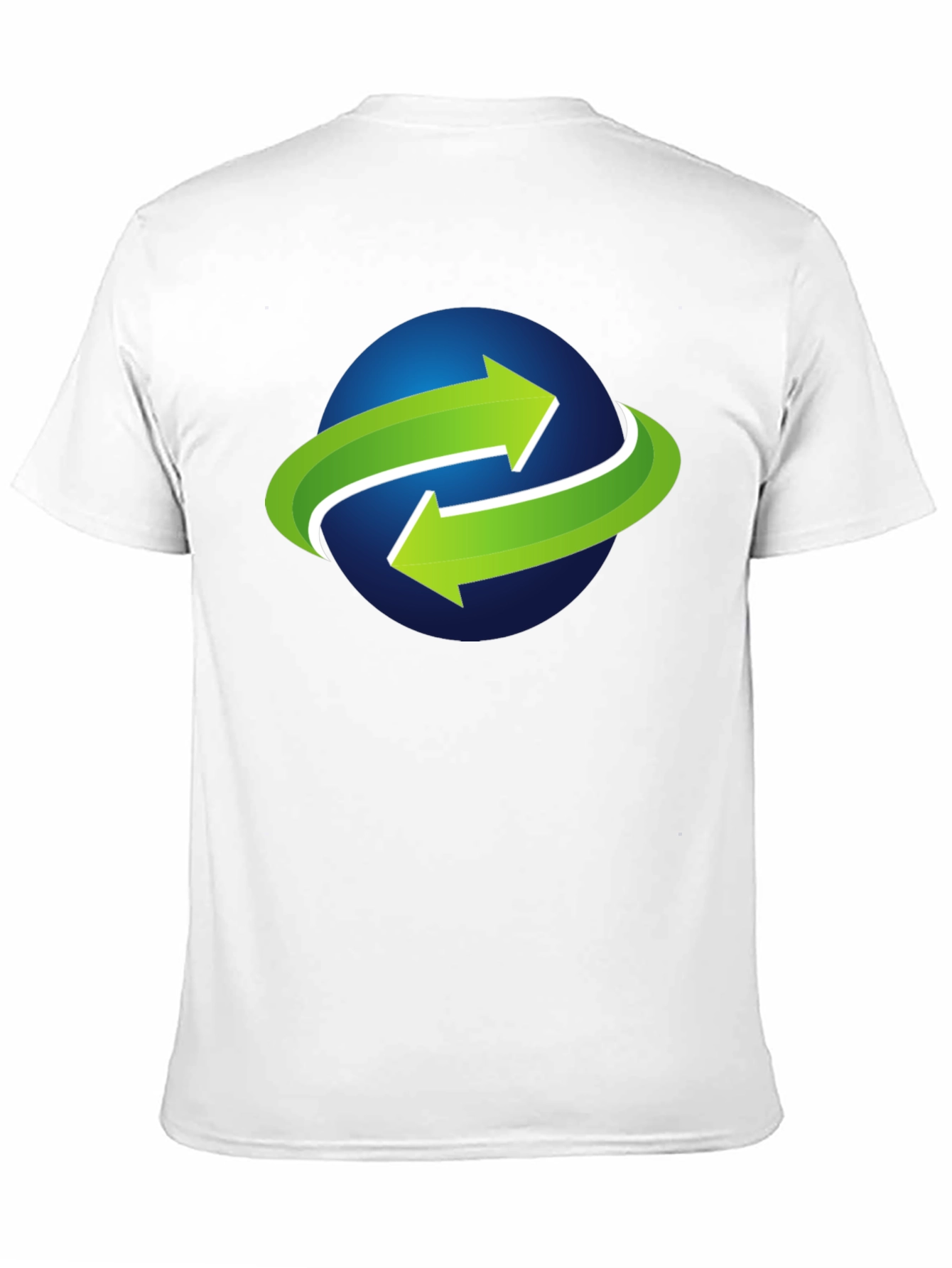 Green Arrow Globe Graphic Tee - Black