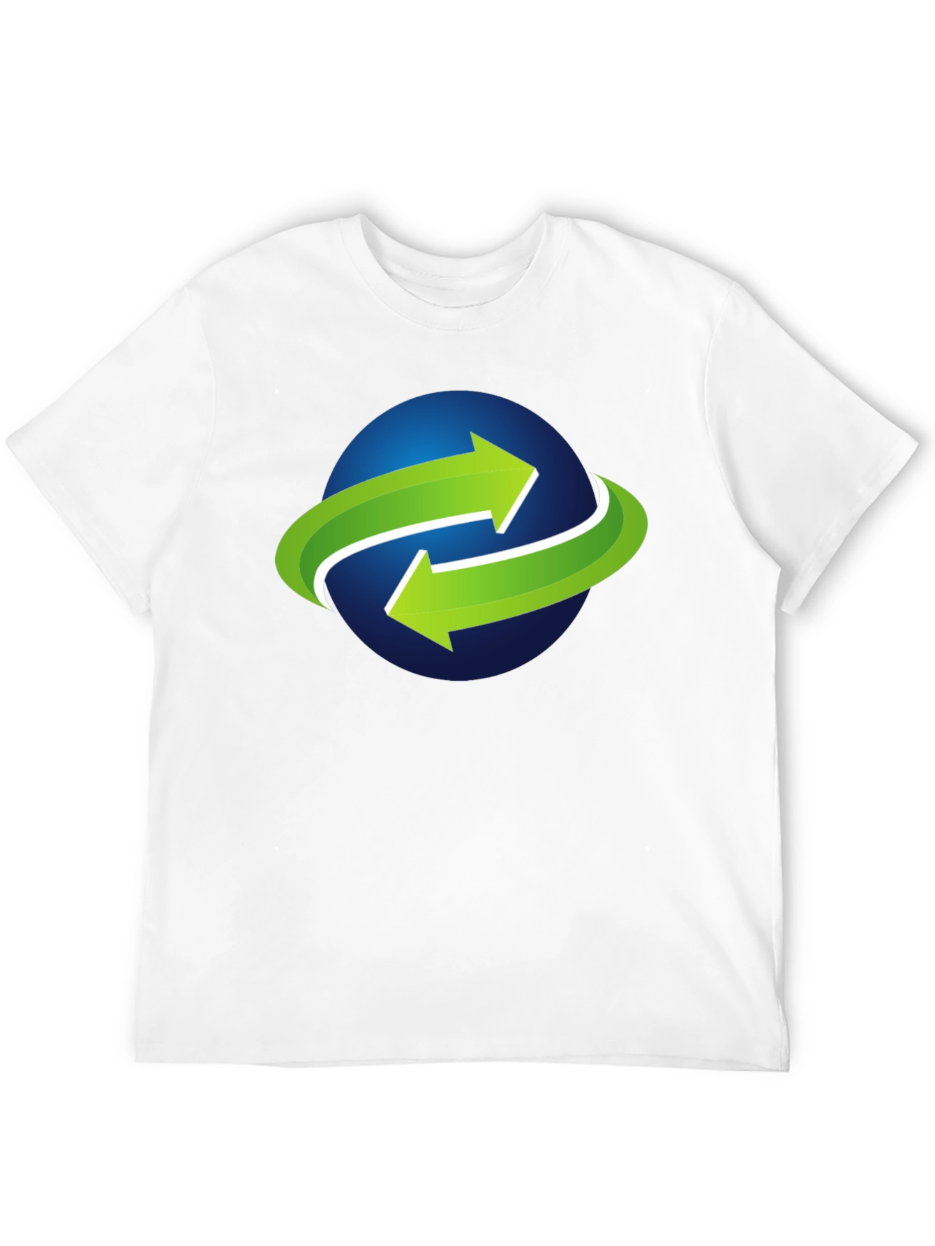 Green Arrow Globe Graphic Tee - Black
