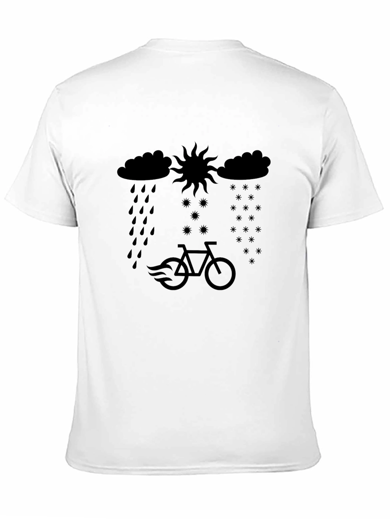 Weather Ride Graphic Tee - Black Cotton T-Shirt