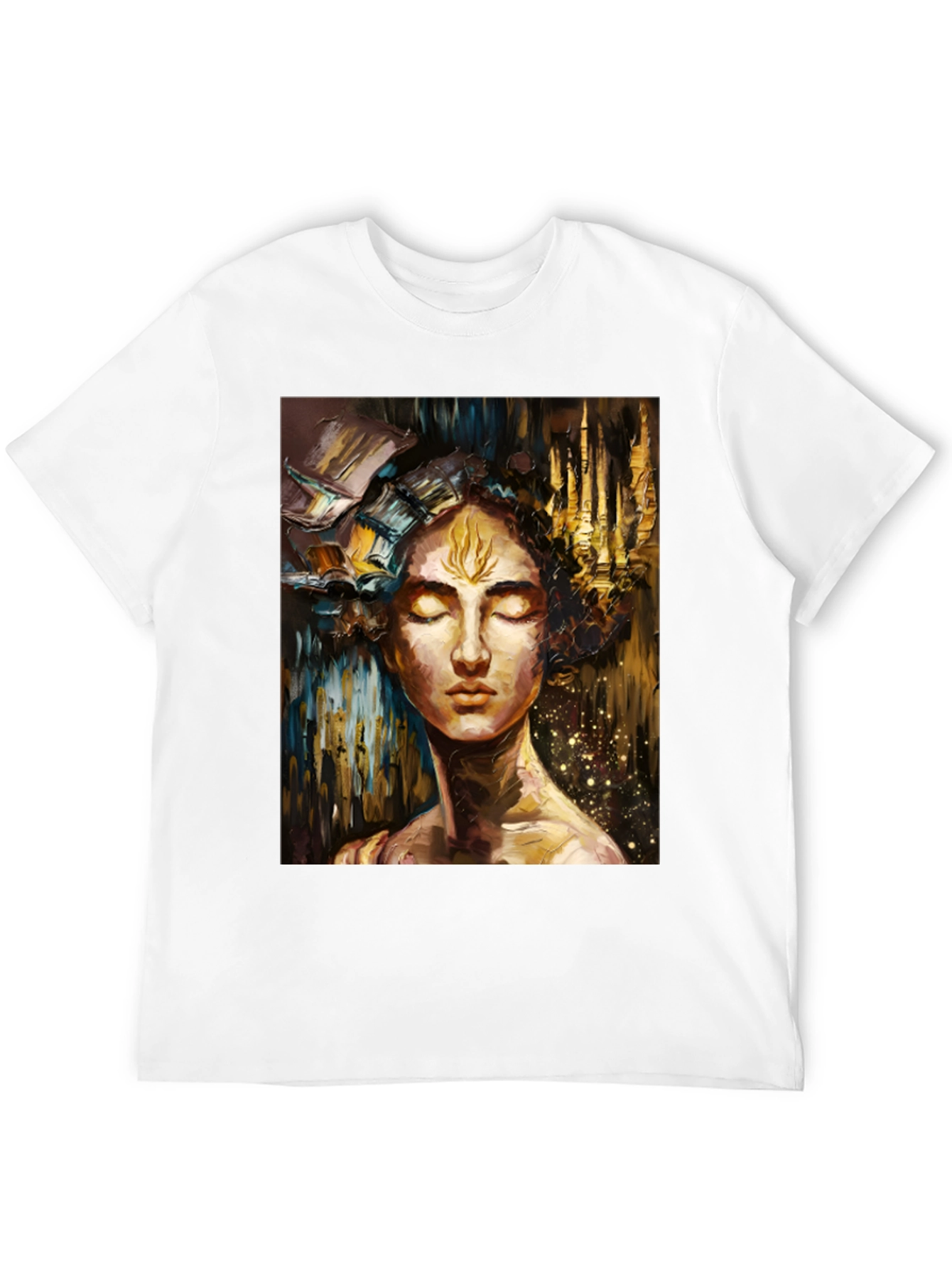 Abstract Art Print Black Unisex T-Shirt