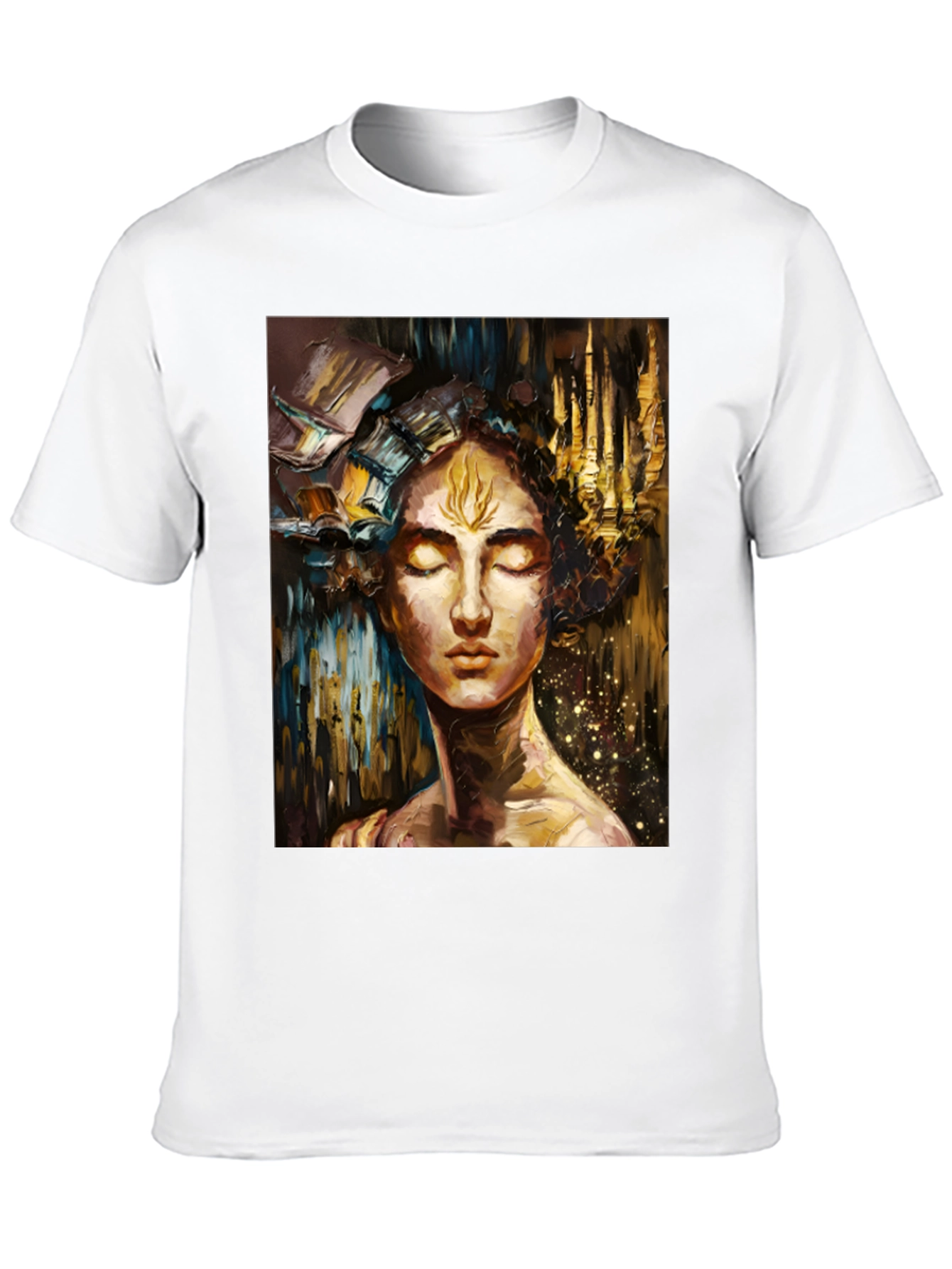 Abstract Art Print Black Unisex T-Shirt