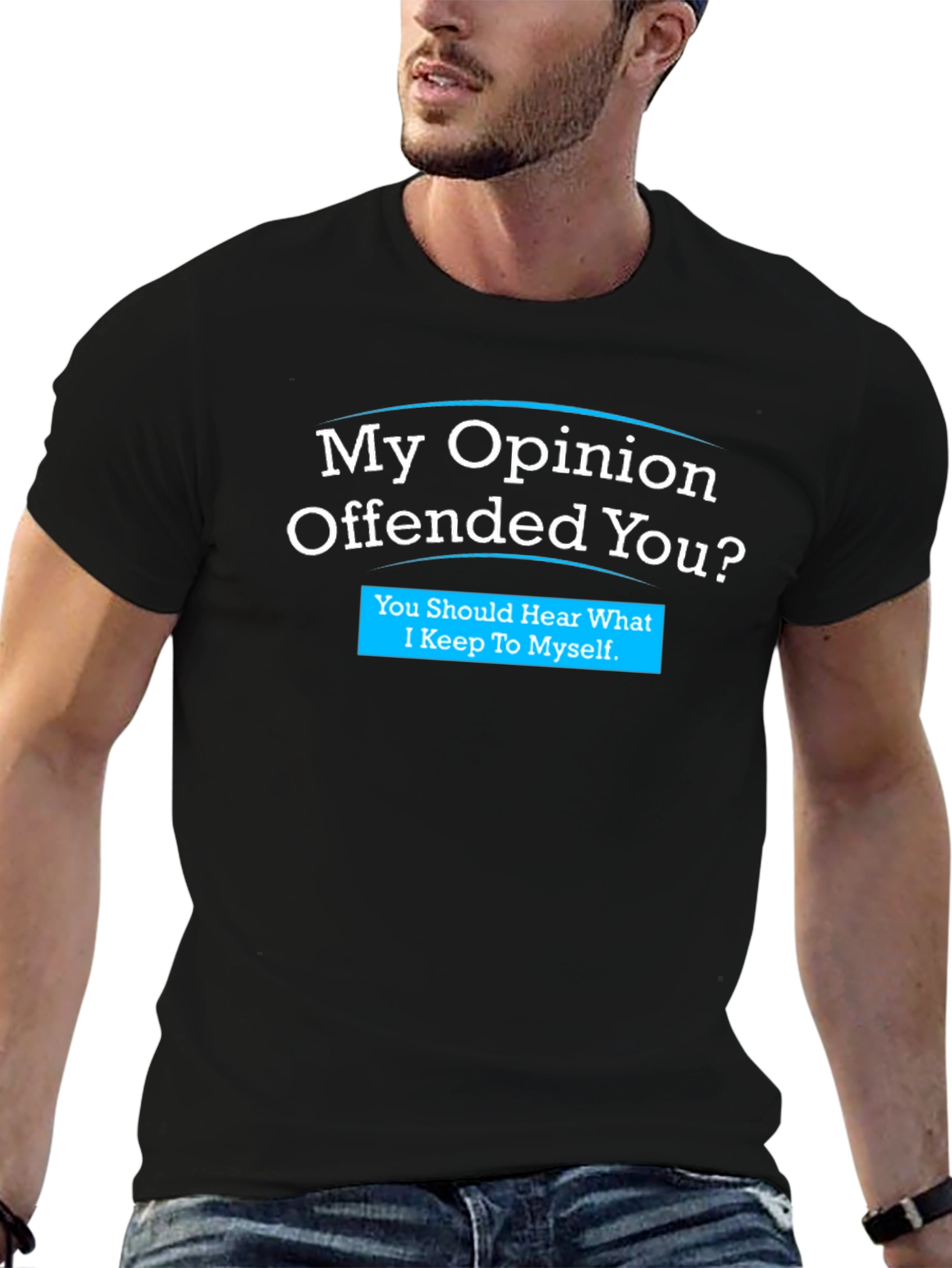 Offensive Opinion Graphic Tee - Black
