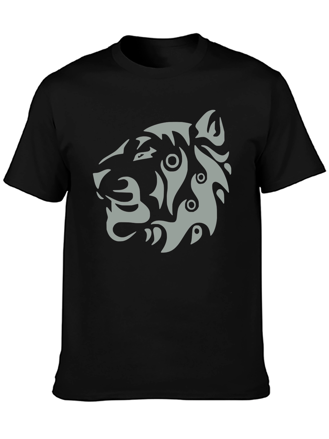 Tribal Tiger Graphic T-Shirt - Stylish Mens Tee