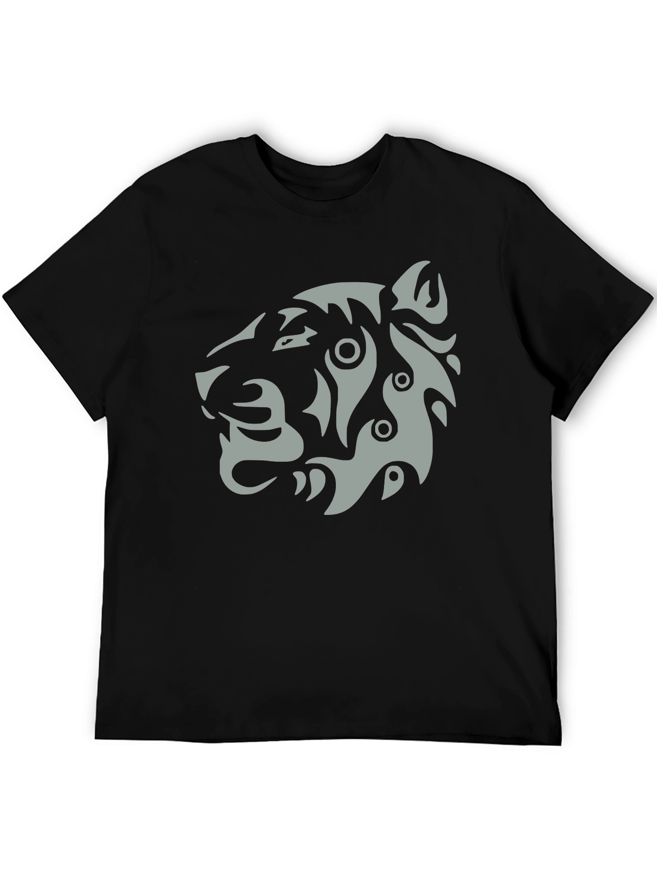 Tribal Tiger Graphic T-Shirt - Stylish Mens Tee