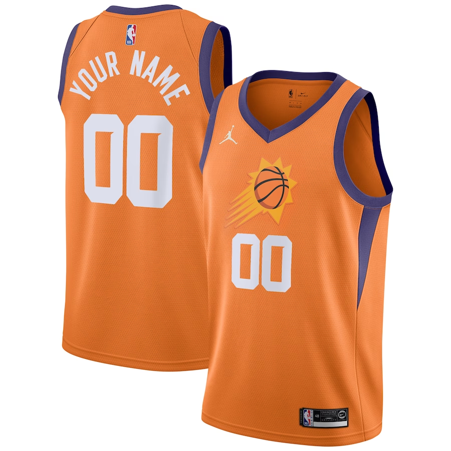 Men's Phoenix Suns Orange Swingman Custom Jerseys - Statement Edition