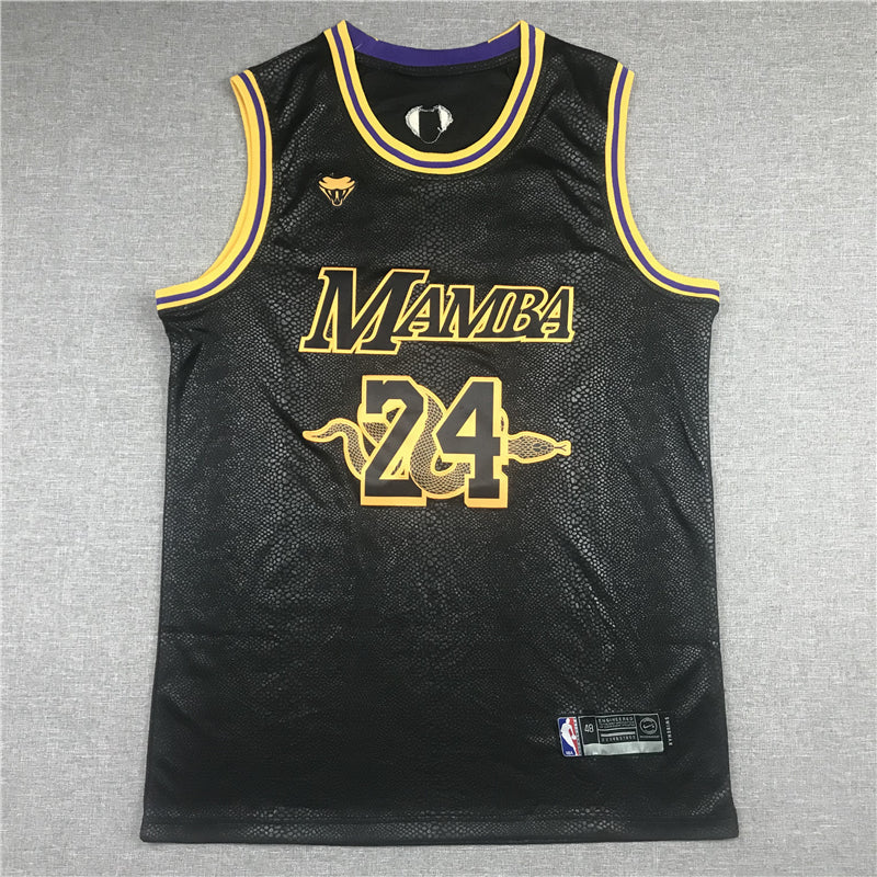 Men's Los Angeles Lakers #8-24 NBA Black Mamba Swingman Jerseys