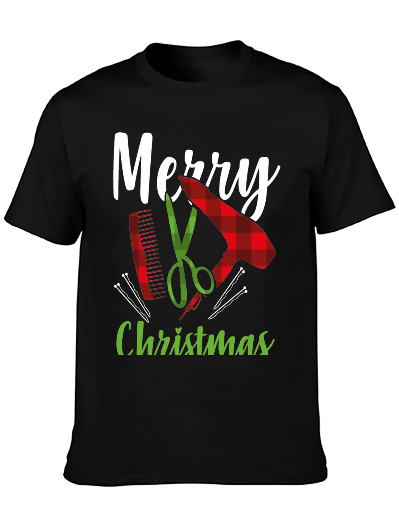 Merry Christmas Barber Graphic Tee