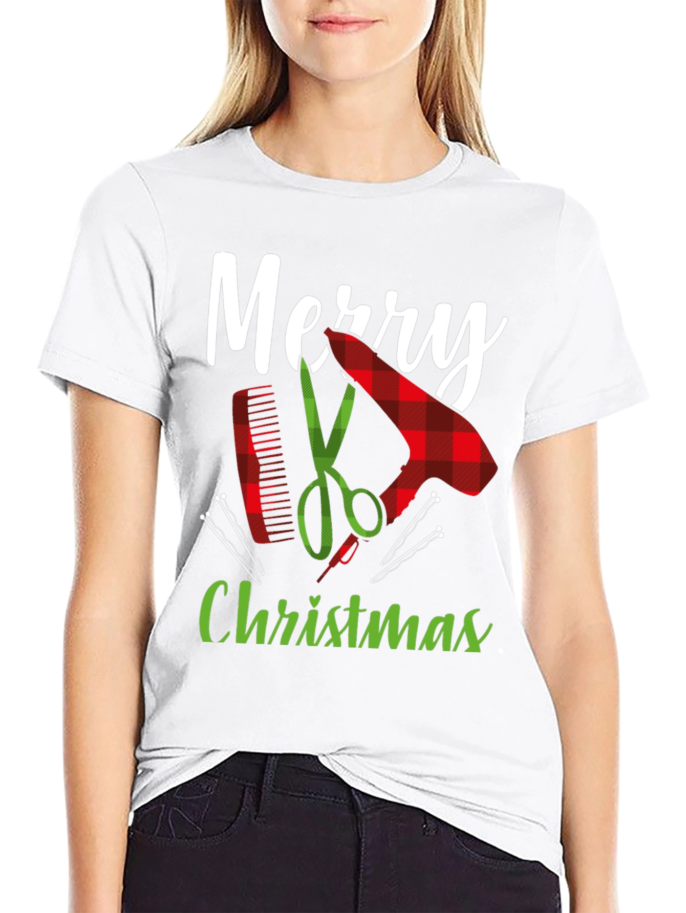 Merry Christmas Barber Graphic Tee