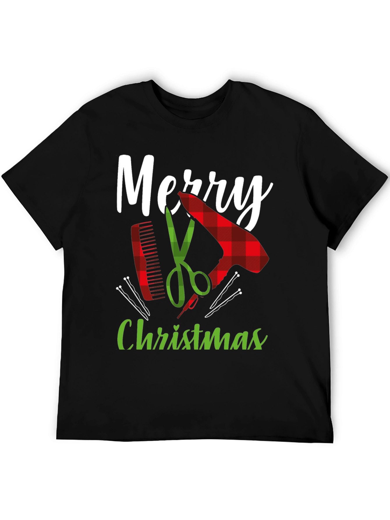 Merry Christmas Barber Graphic Tee