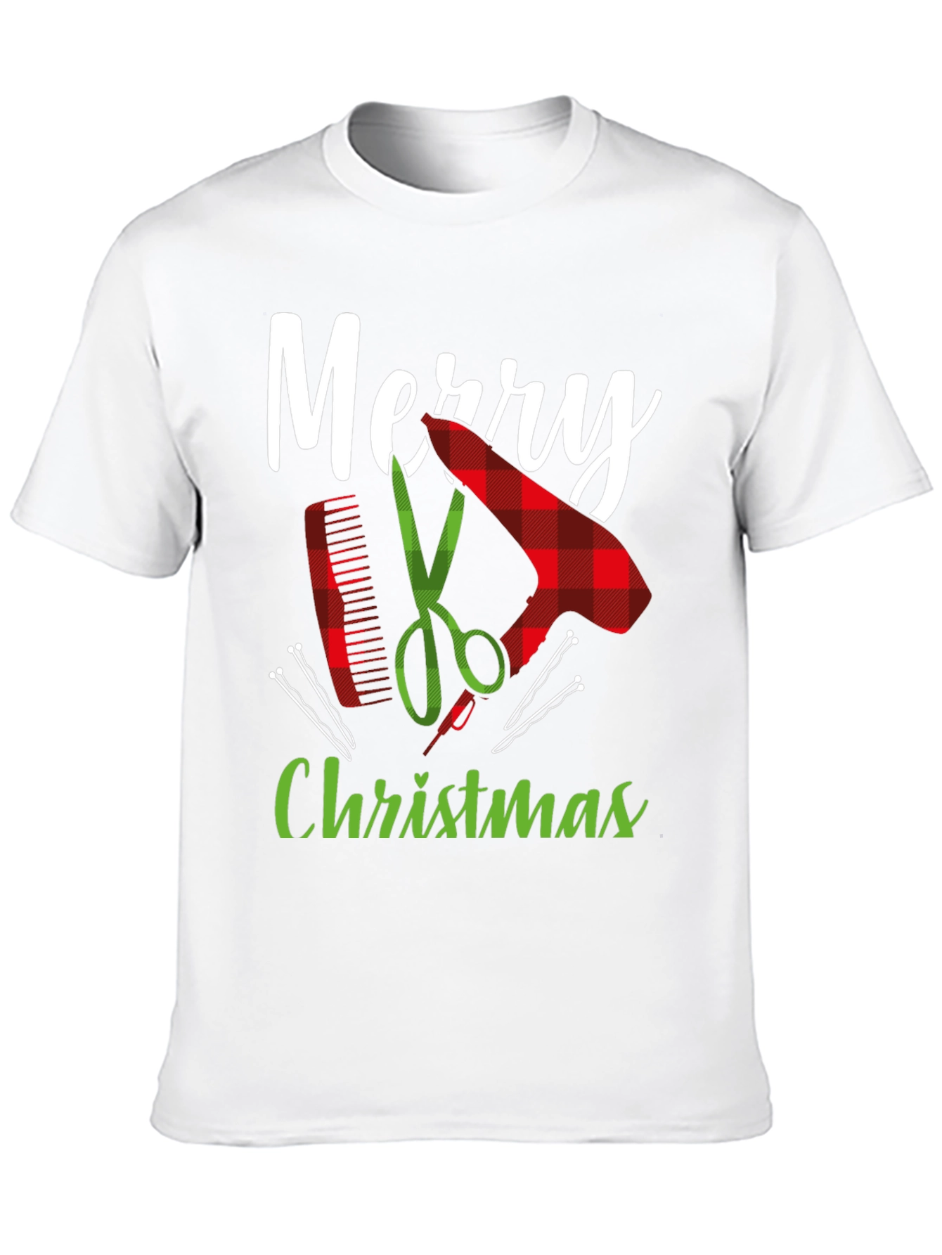 Merry Christmas Barber Graphic Tee