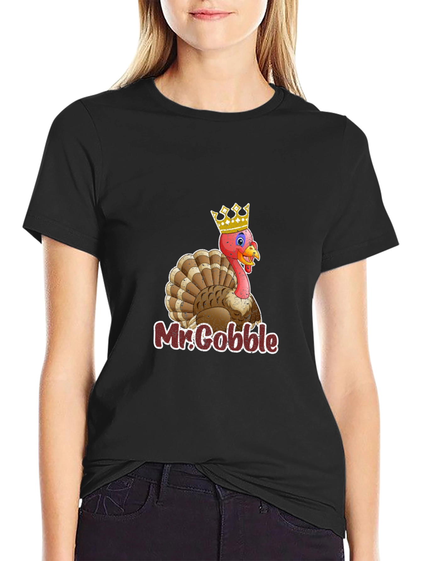 Mr. Gobble Turkey T-Shirt - Thanksgiving Apparel
