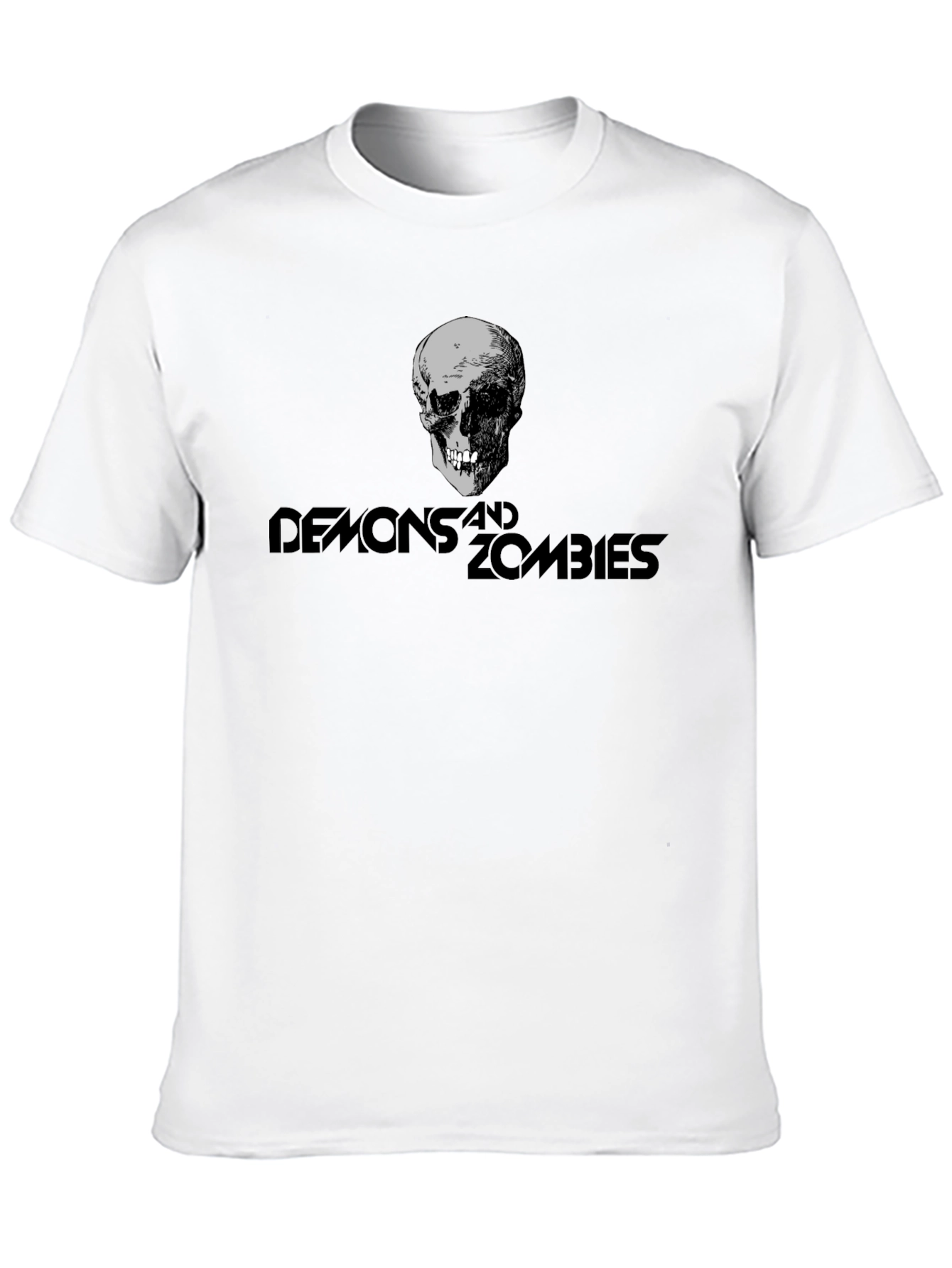 Demons and Zombies Graphic T-Shirt - Skull Design