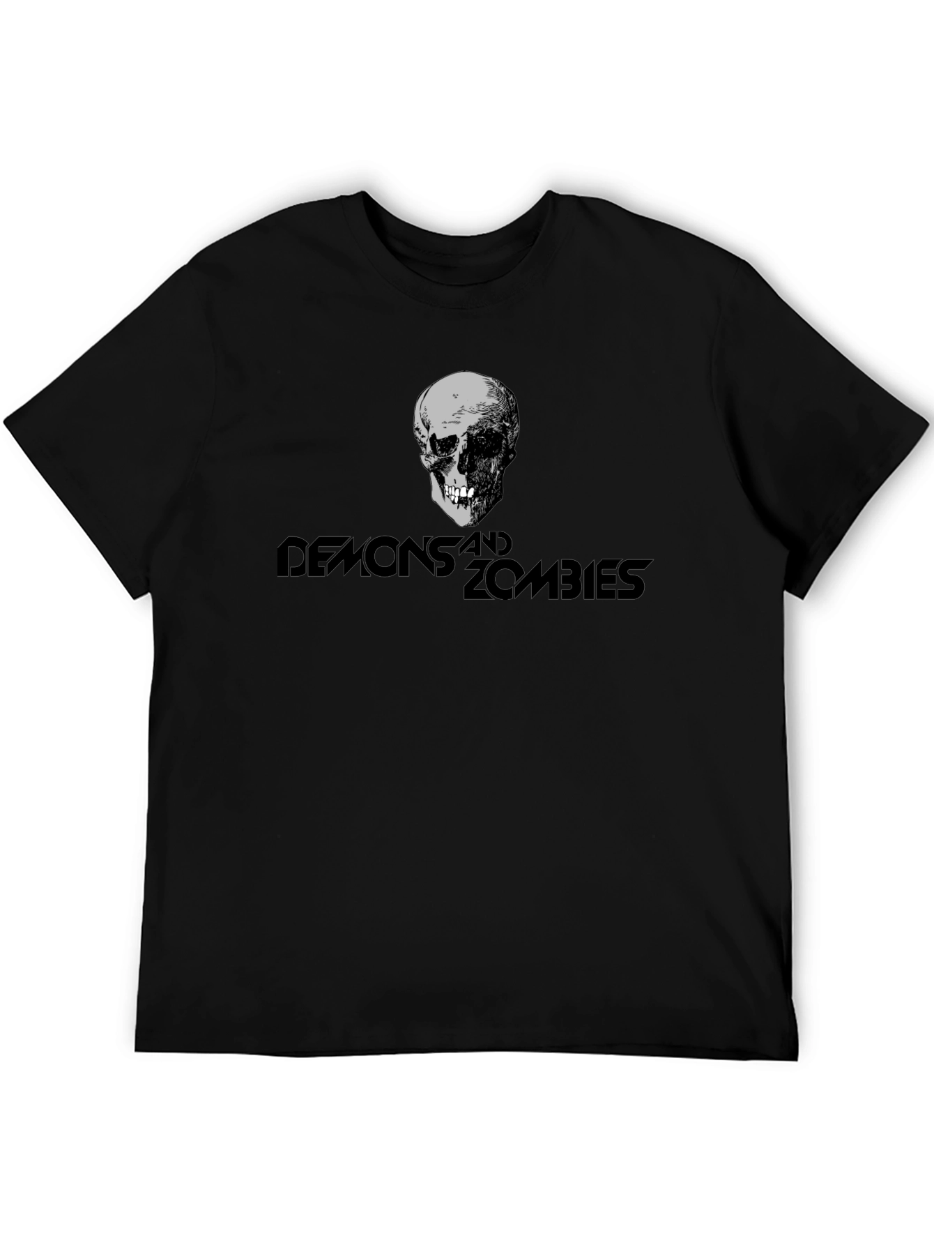 Demons and Zombies Graphic T-Shirt - Skull Design