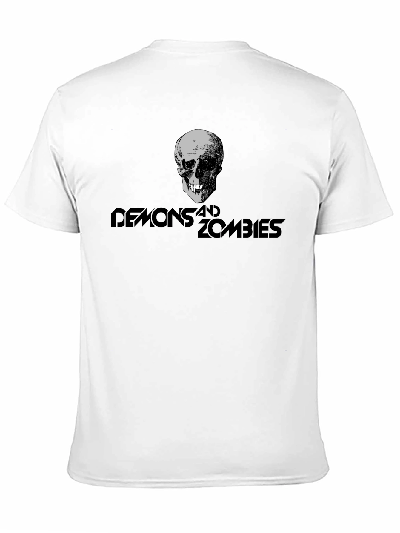 Demons and Zombies Graphic T-Shirt - Skull Design