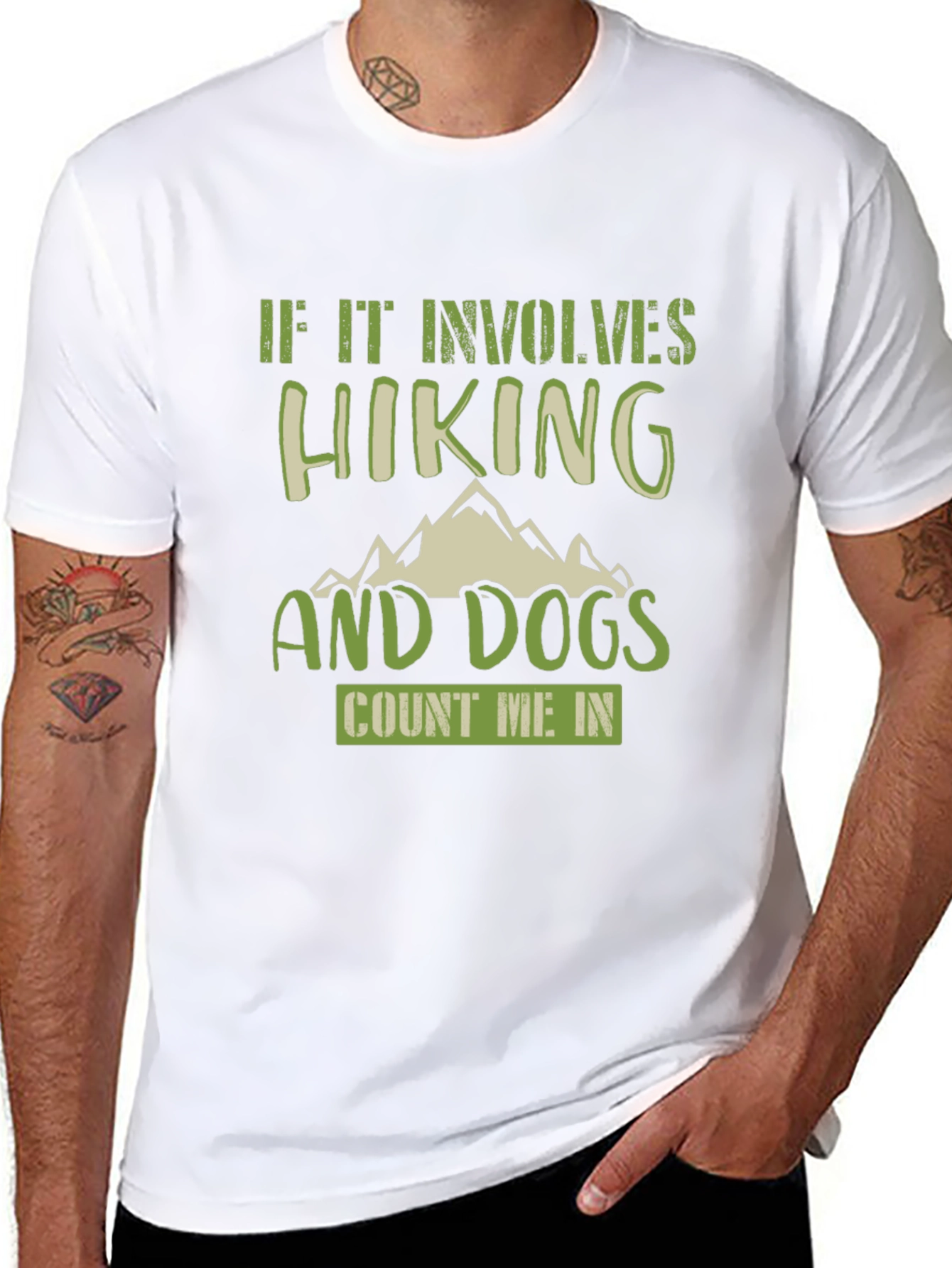 Hiking & Dogs T-Shirt - Count Me In!