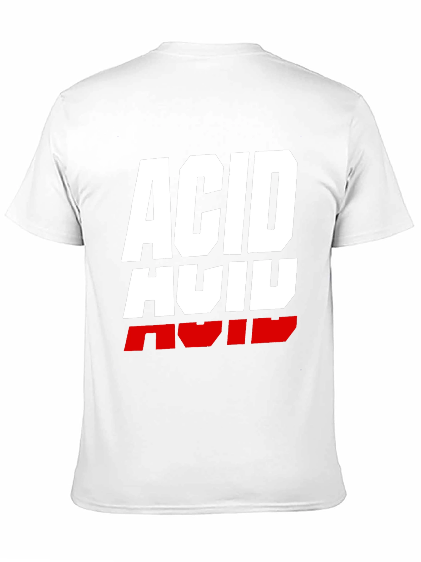 Acid Graphic Print T-Shirt - Black