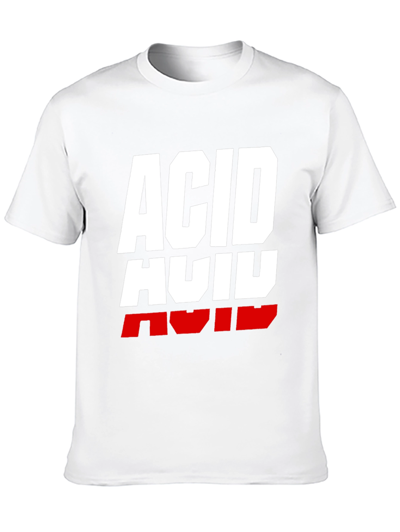 Acid Graphic Print T-Shirt - Black