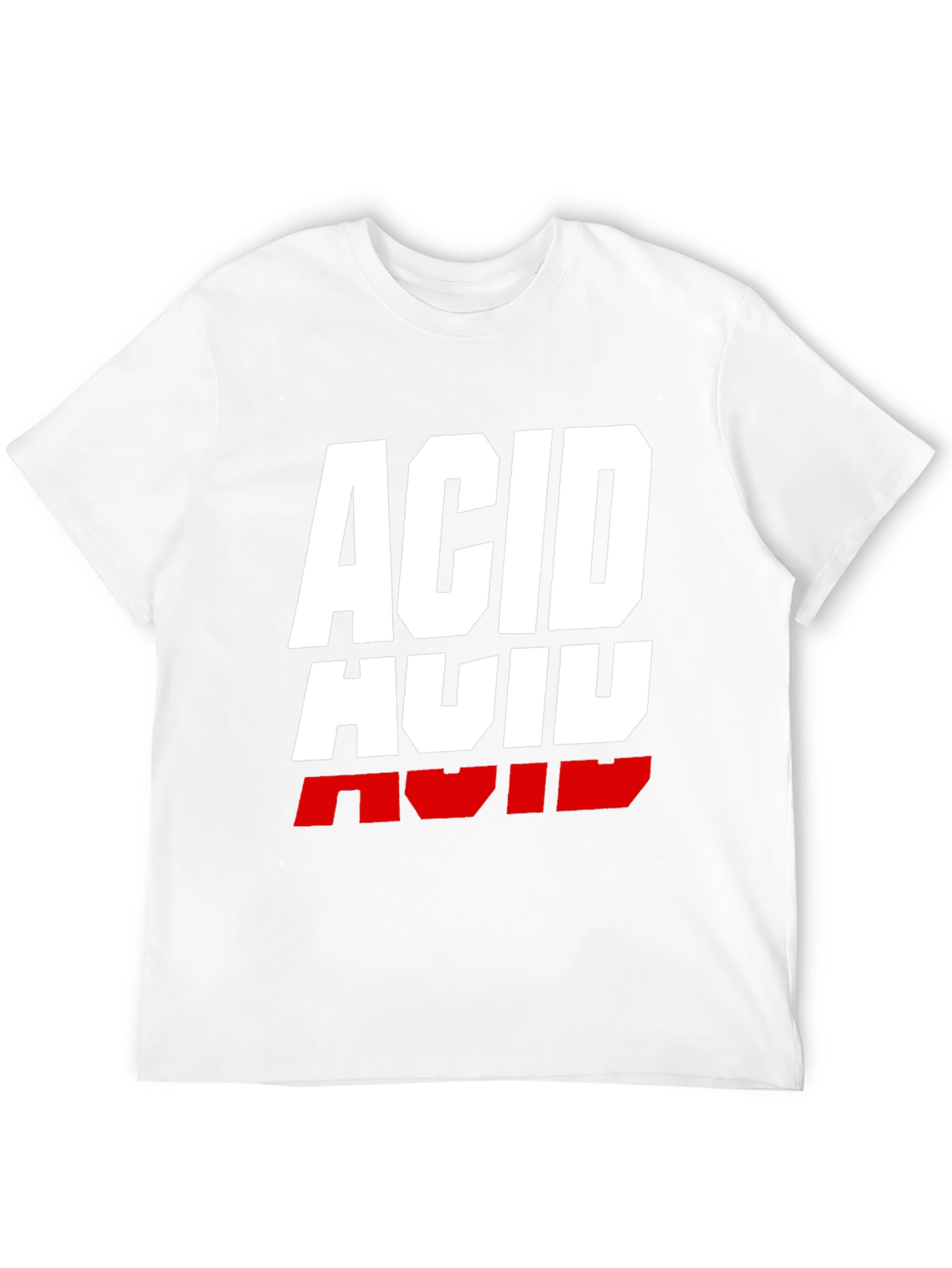 Acid Graphic Print T-Shirt - Black