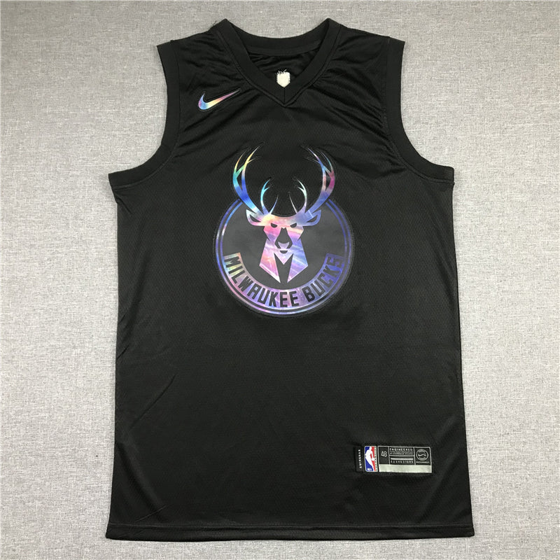 Men's Milwaukee Bucks Giannis Antetokounmpo #34 NBA Black Swingman Jerseys