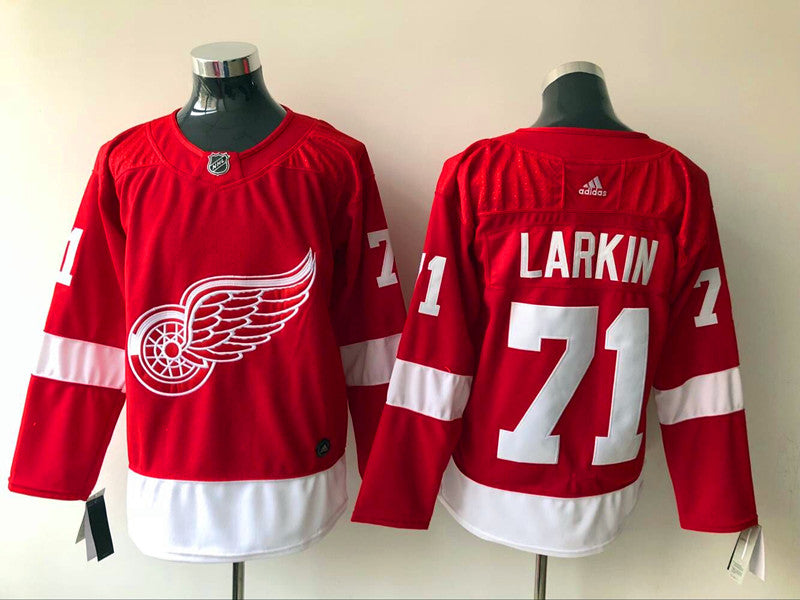 Men's Detroit Red Wings Dylan Larkin #71 Red Home Breakaway Player Jerseys