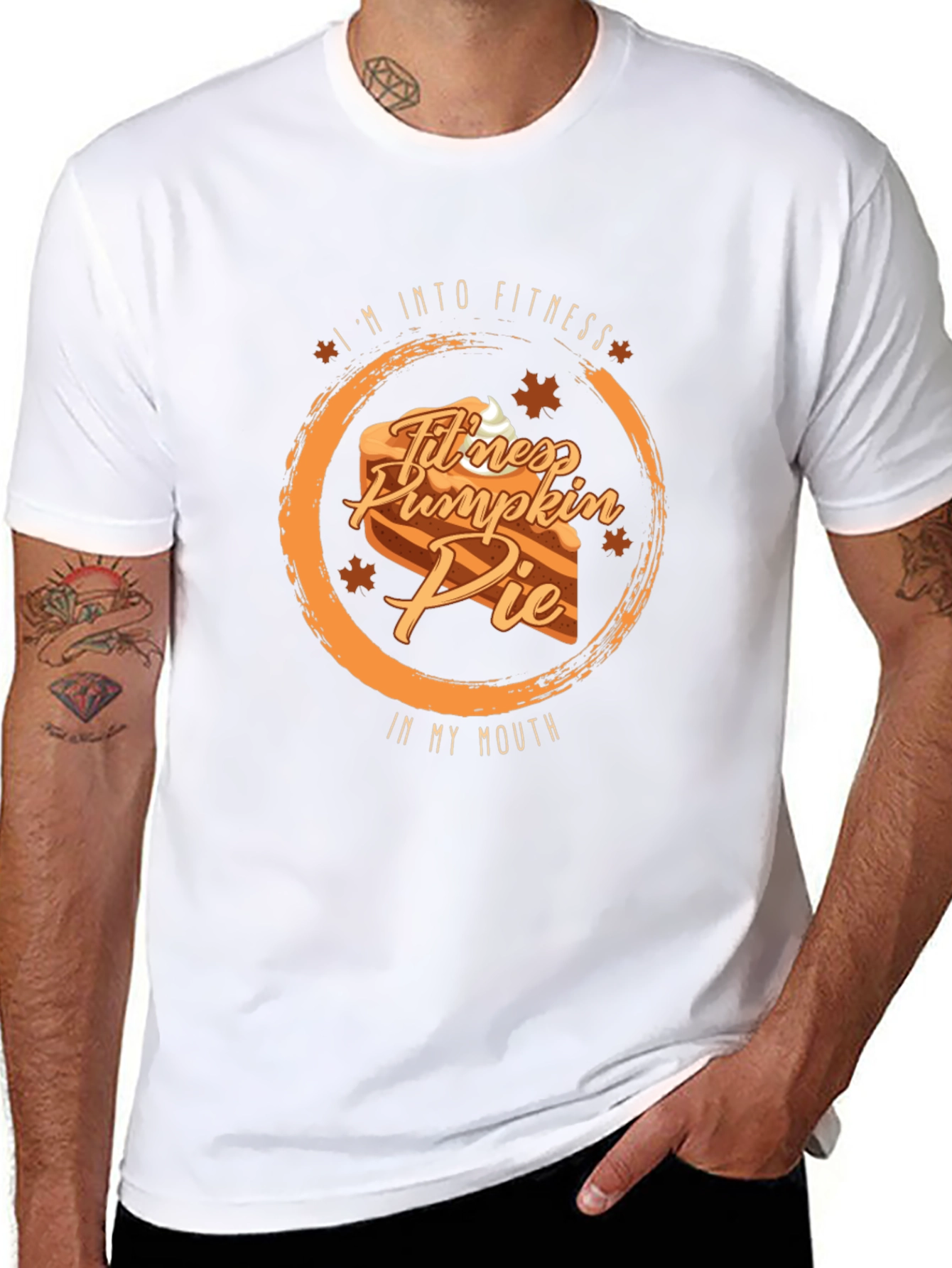 Fitness Pumpkin Pie T-Shirt - Funny Thanksgiving Tee