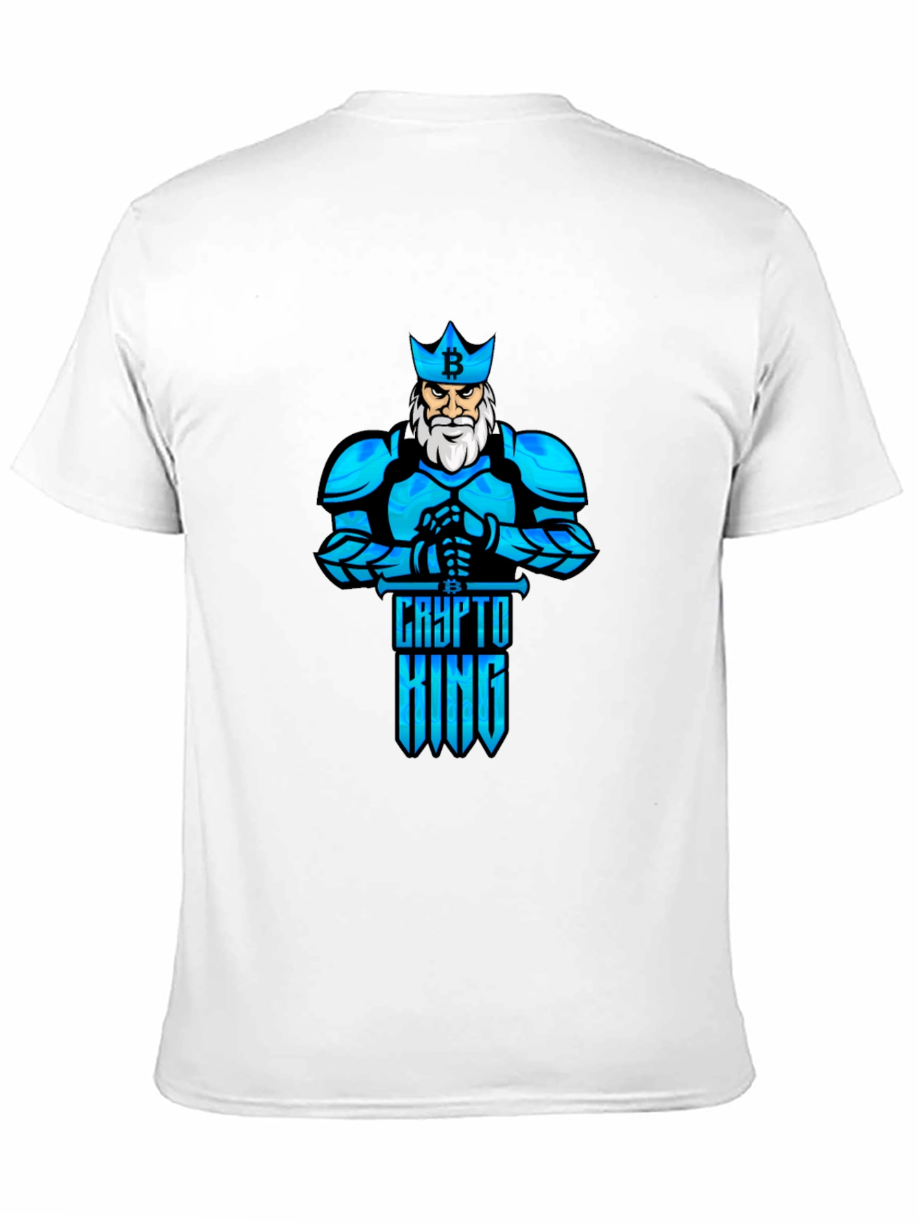 Crypto King Bitcoin T-Shirt - Knight Design