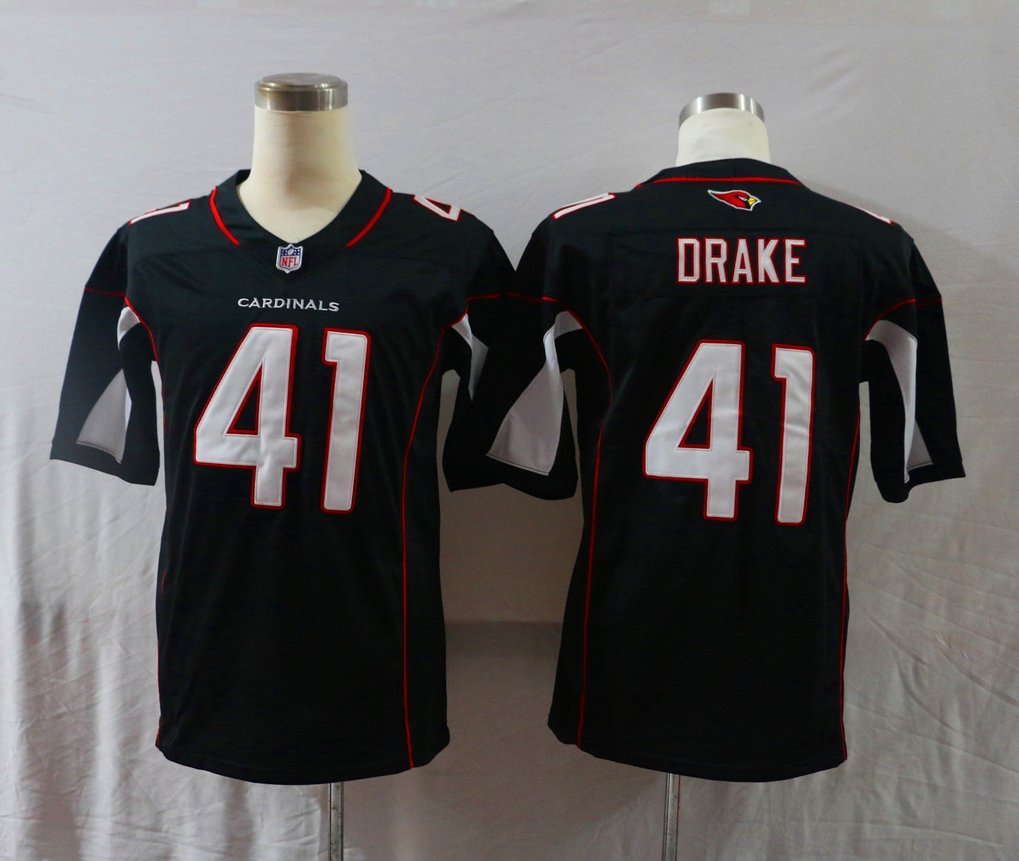 Men's Arizona Cardinals Kenyan Drake #41 Black Game Jerseys