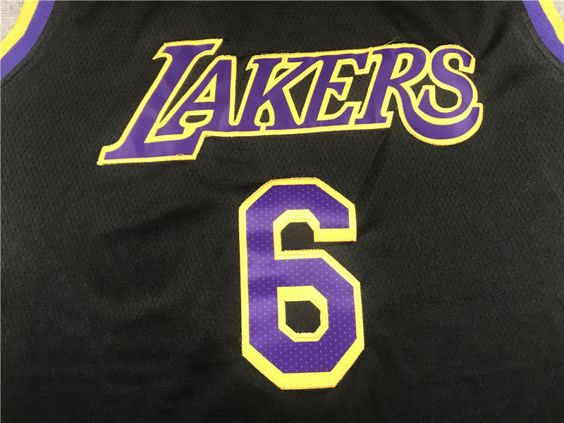 Men's Los Angeles Lakers LeBron James 2020/21 Black Swingman Player Jerseys