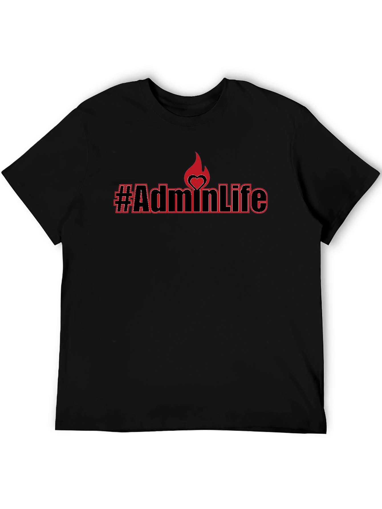 #AdminLife Black T-Shirt