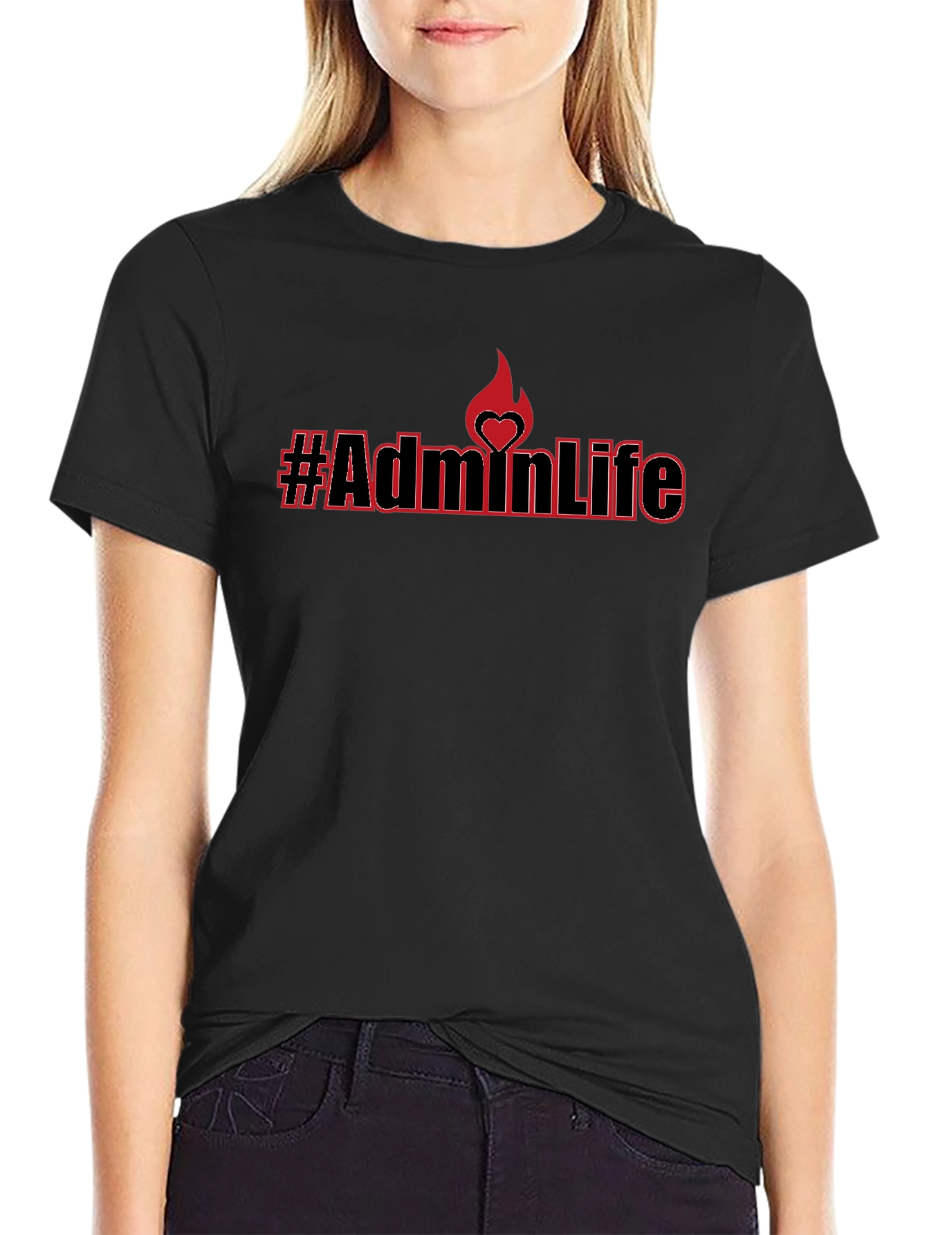 #AdminLife Black T-Shirt
