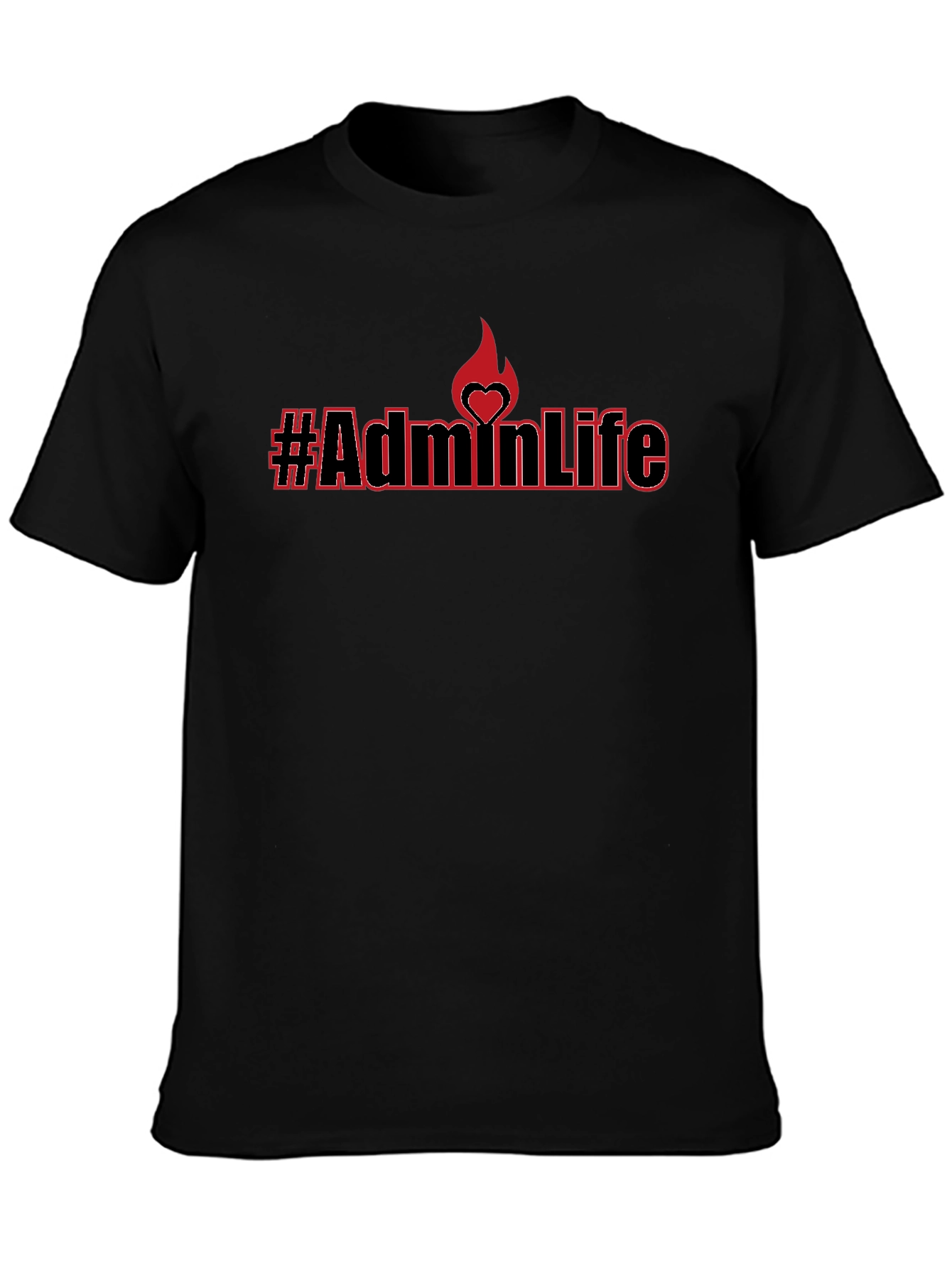 #AdminLife Black T-Shirt