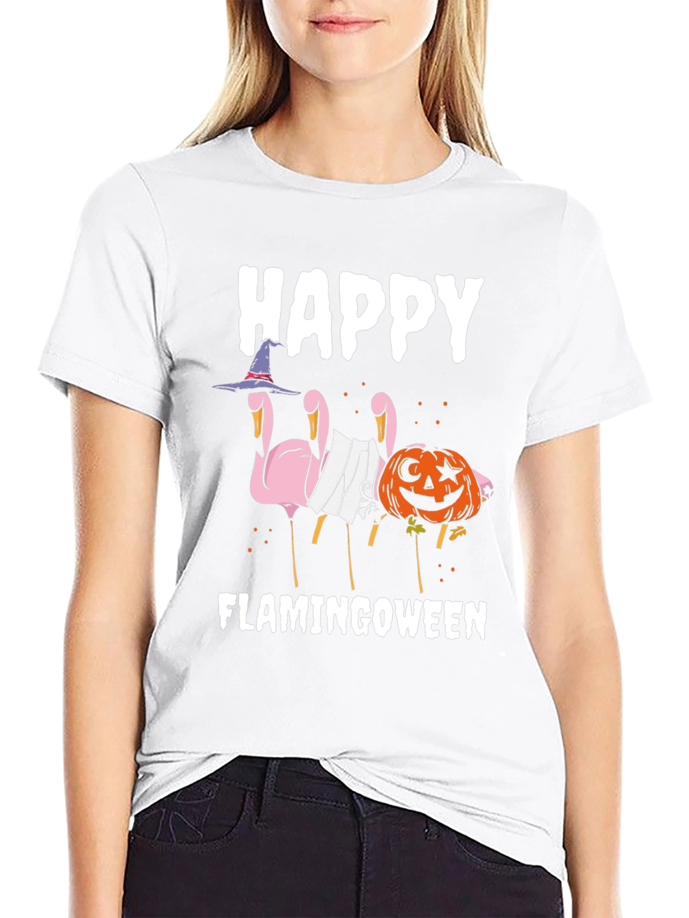 Happy Flamingoween T-Shirt Halloween