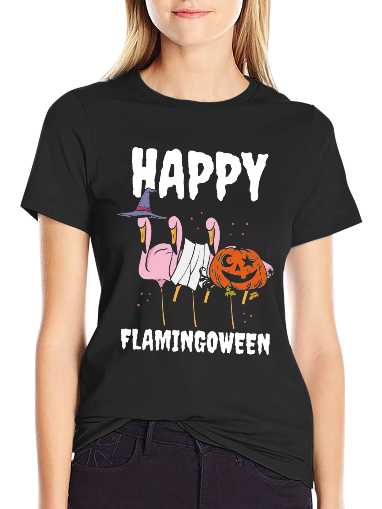 Happy Flamingoween T-Shirt Halloween