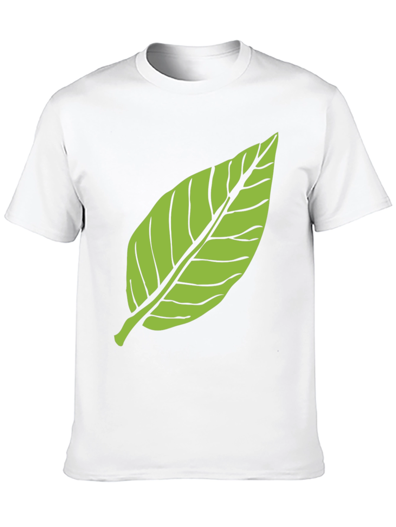 Green Leaf Graphic Tee - Nature Inspired Style