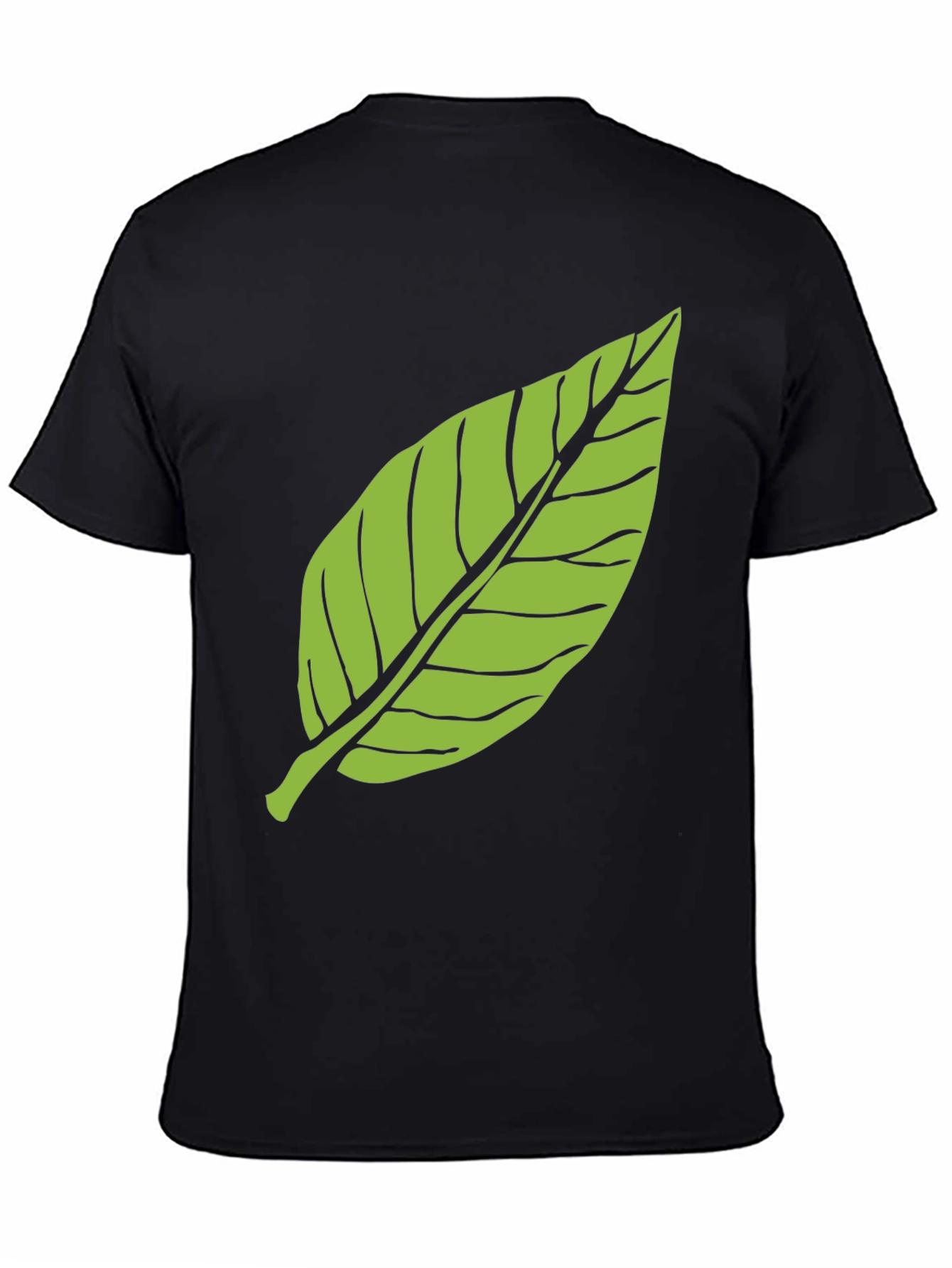 Green Leaf Graphic Tee - Nature Inspired Style