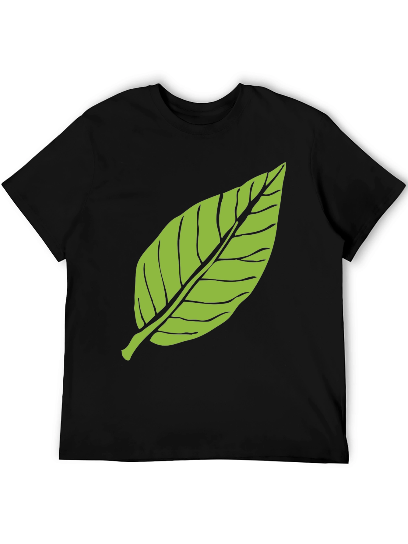 Green Leaf Graphic Tee - Nature Inspired Style
