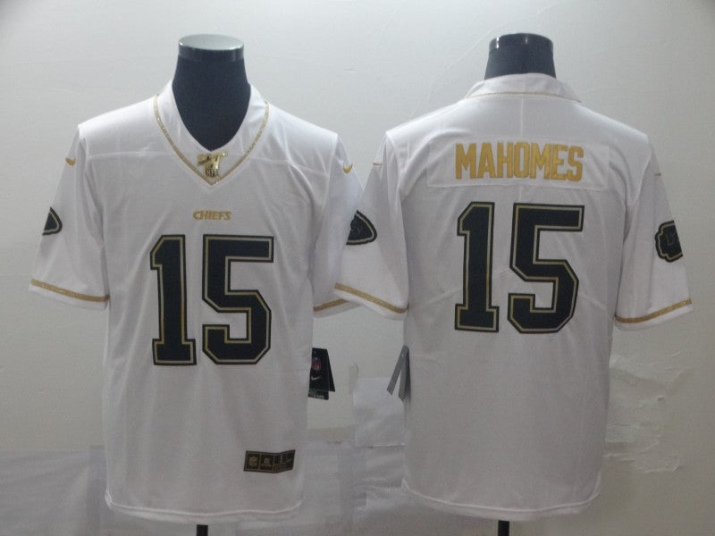 Men's Kansas City Chiefs Patrick Mahomes White Authentic Game Jerseys