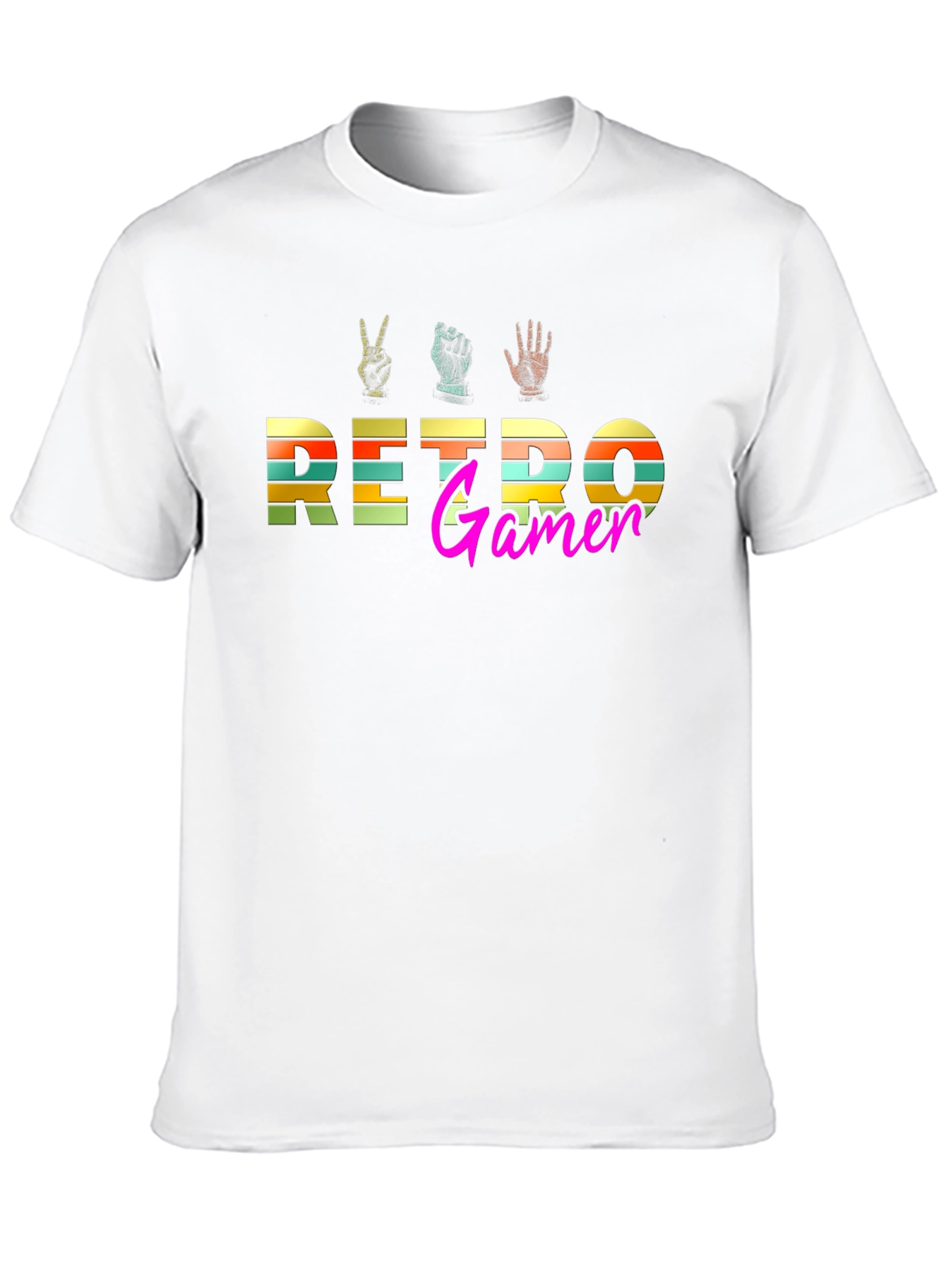 Retro Gamer Graphic T-Shirt - Black