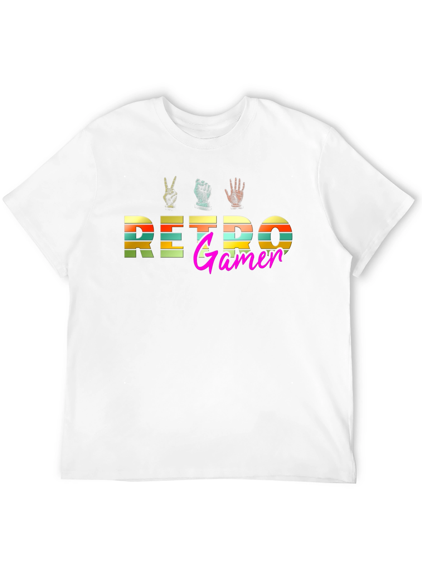 Retro Gamer Graphic T-Shirt - Black