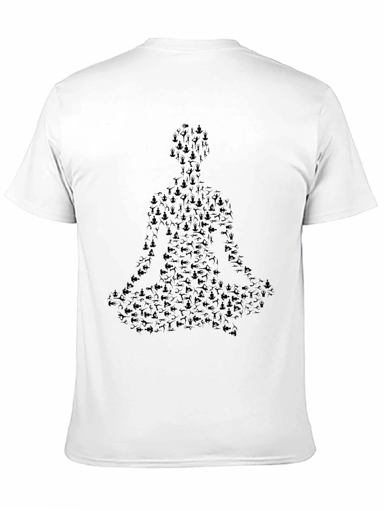 Yoga Pose Meditating T-Shirt - Unisex Black Tee