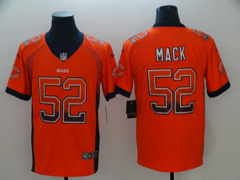 Men's Chicago Bears Khalil Mack #52 Orange Game Player Jerseys