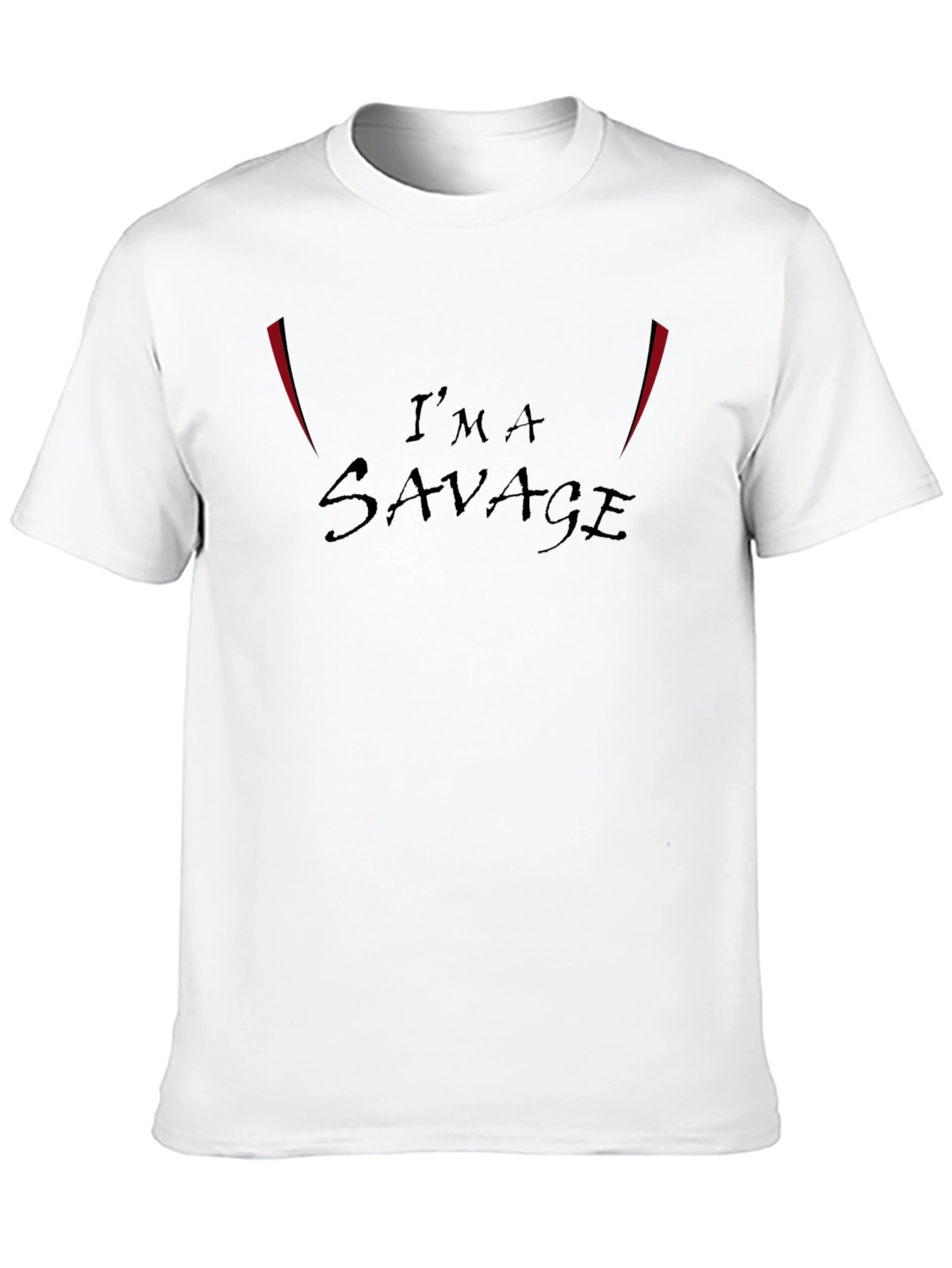 Im A Savage Black Graphic Tee Shirt