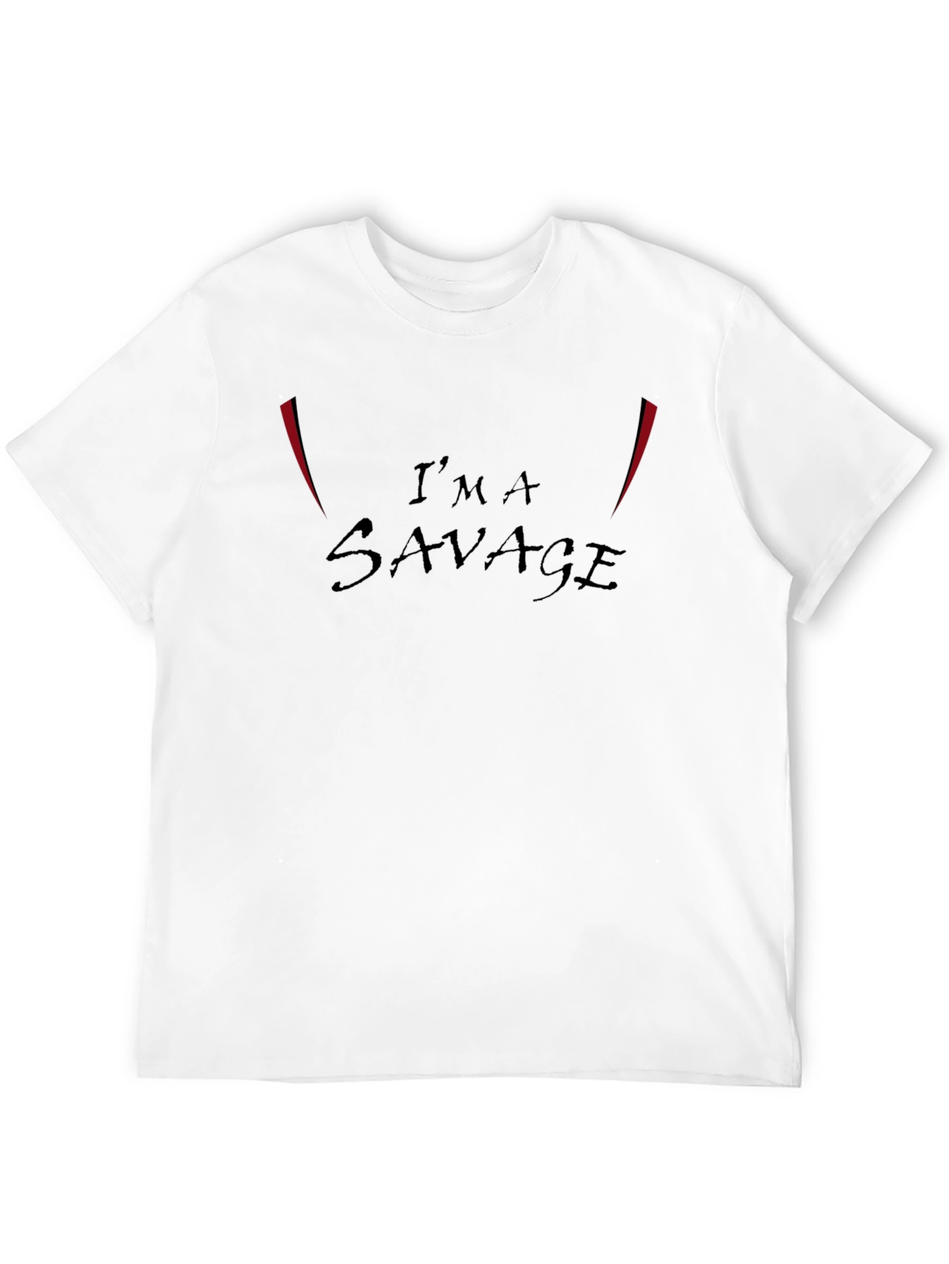 Im A Savage Black Graphic Tee Shirt