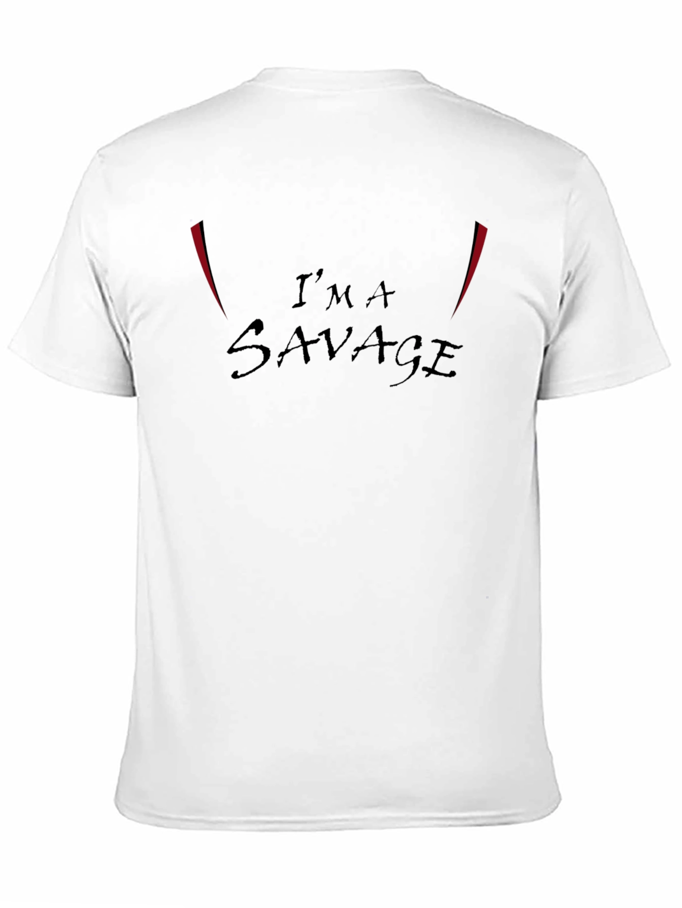Im A Savage Black Graphic Tee Shirt